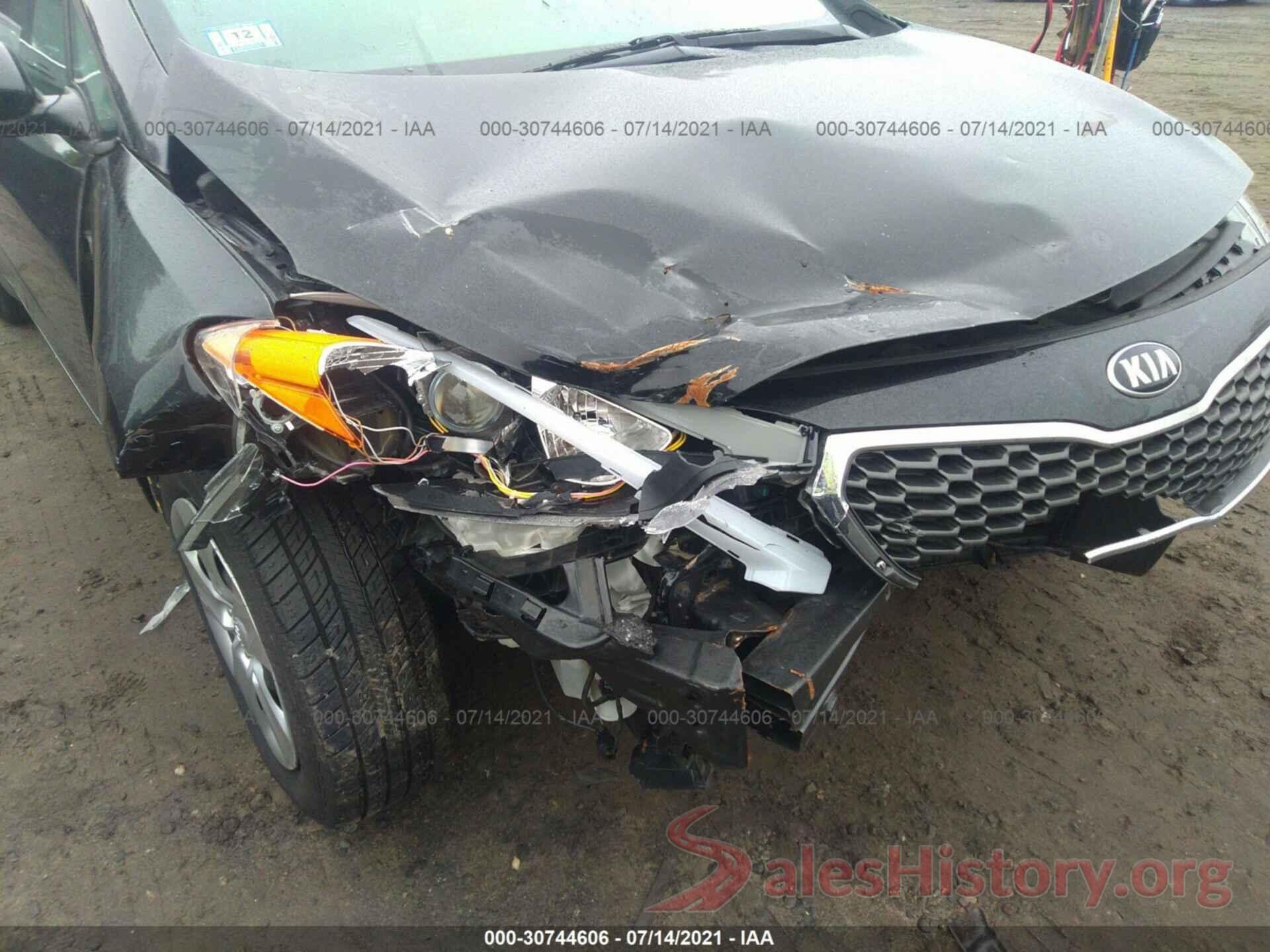 KNAFX4A61G5520962 2016 KIA FORTE