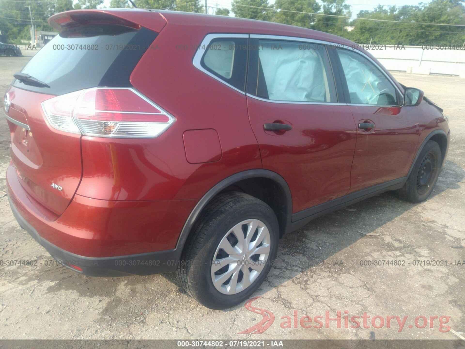 KNMAT2MVXGP696980 2016 NISSAN ROGUE