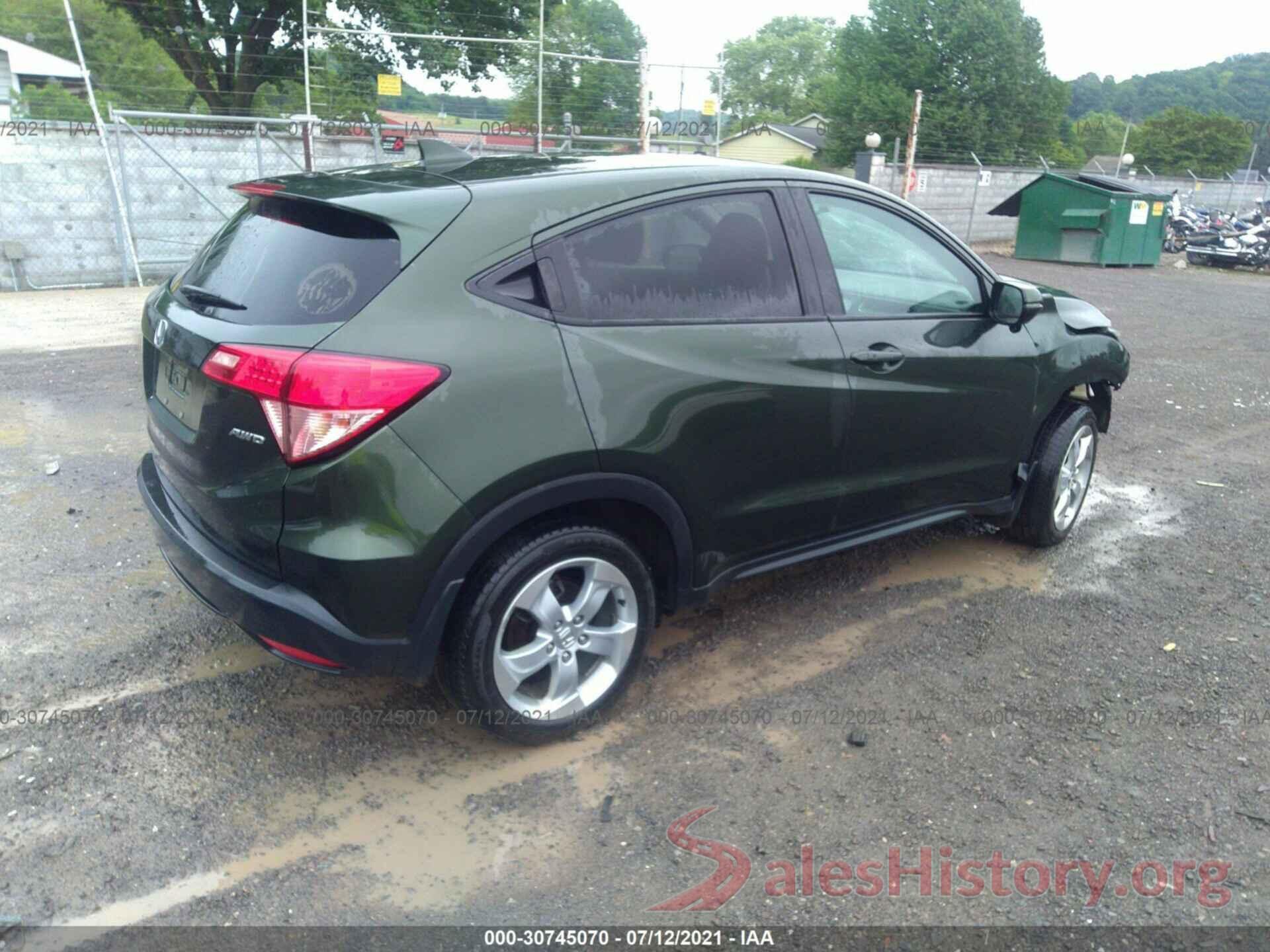 3CZRU6H51GM721525 2016 HONDA HR-V