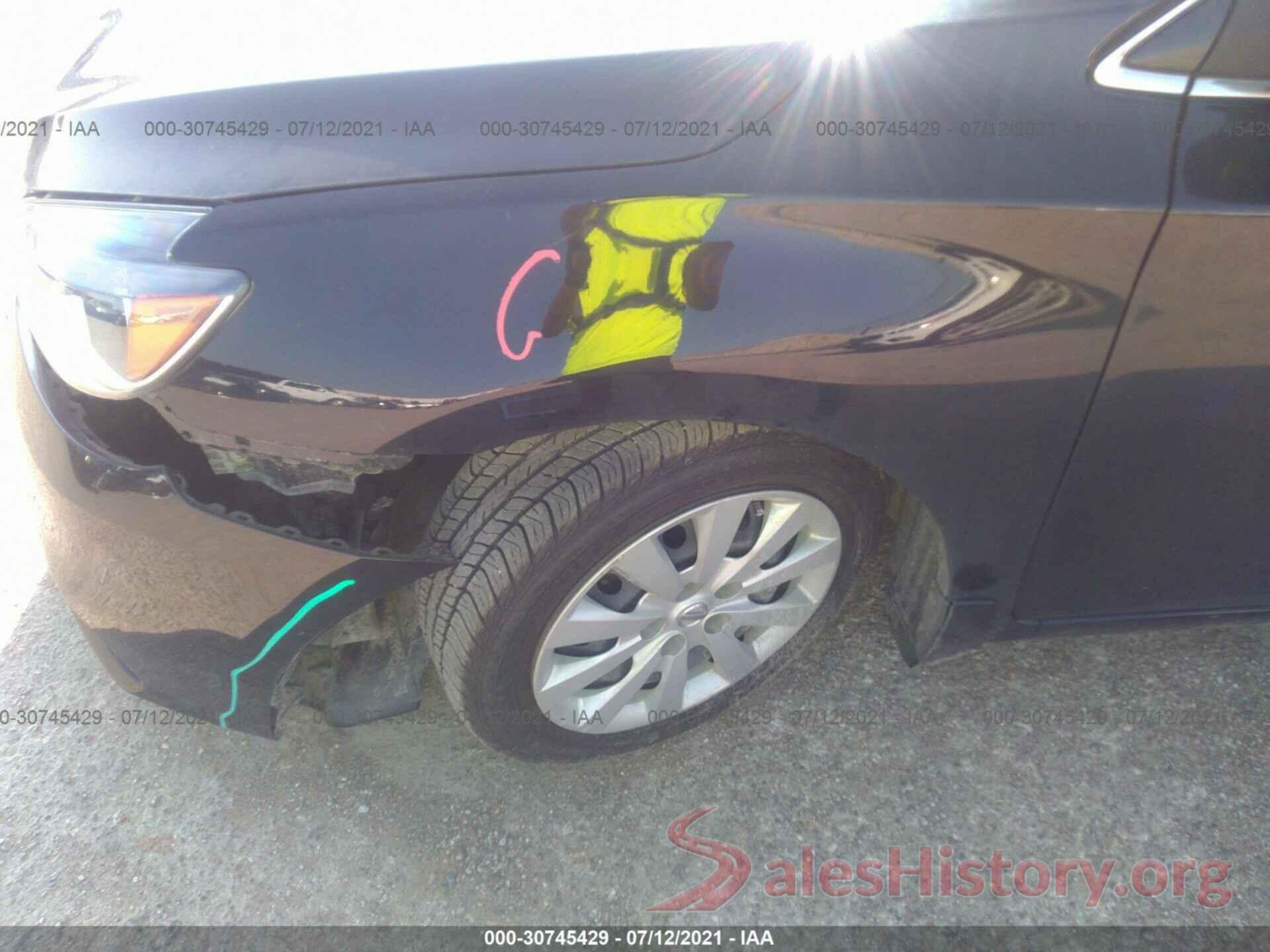 3N1AB7AP8KY266221 2019 NISSAN SENTRA