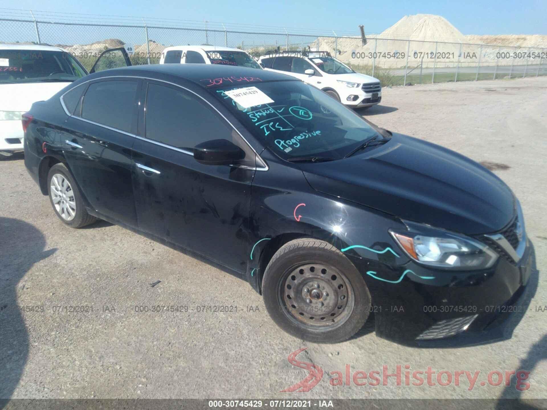 3N1AB7AP8KY266221 2019 NISSAN SENTRA