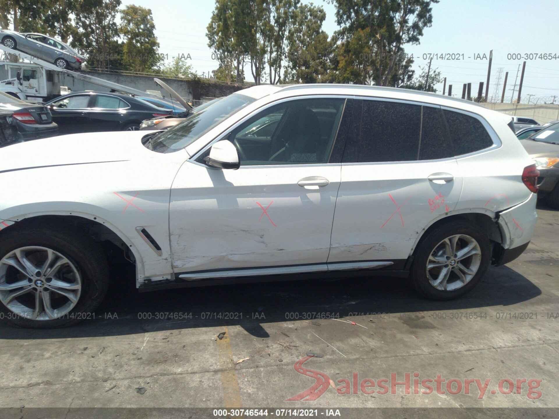 5UXTY3C01L9B53121 2020 BMW X3