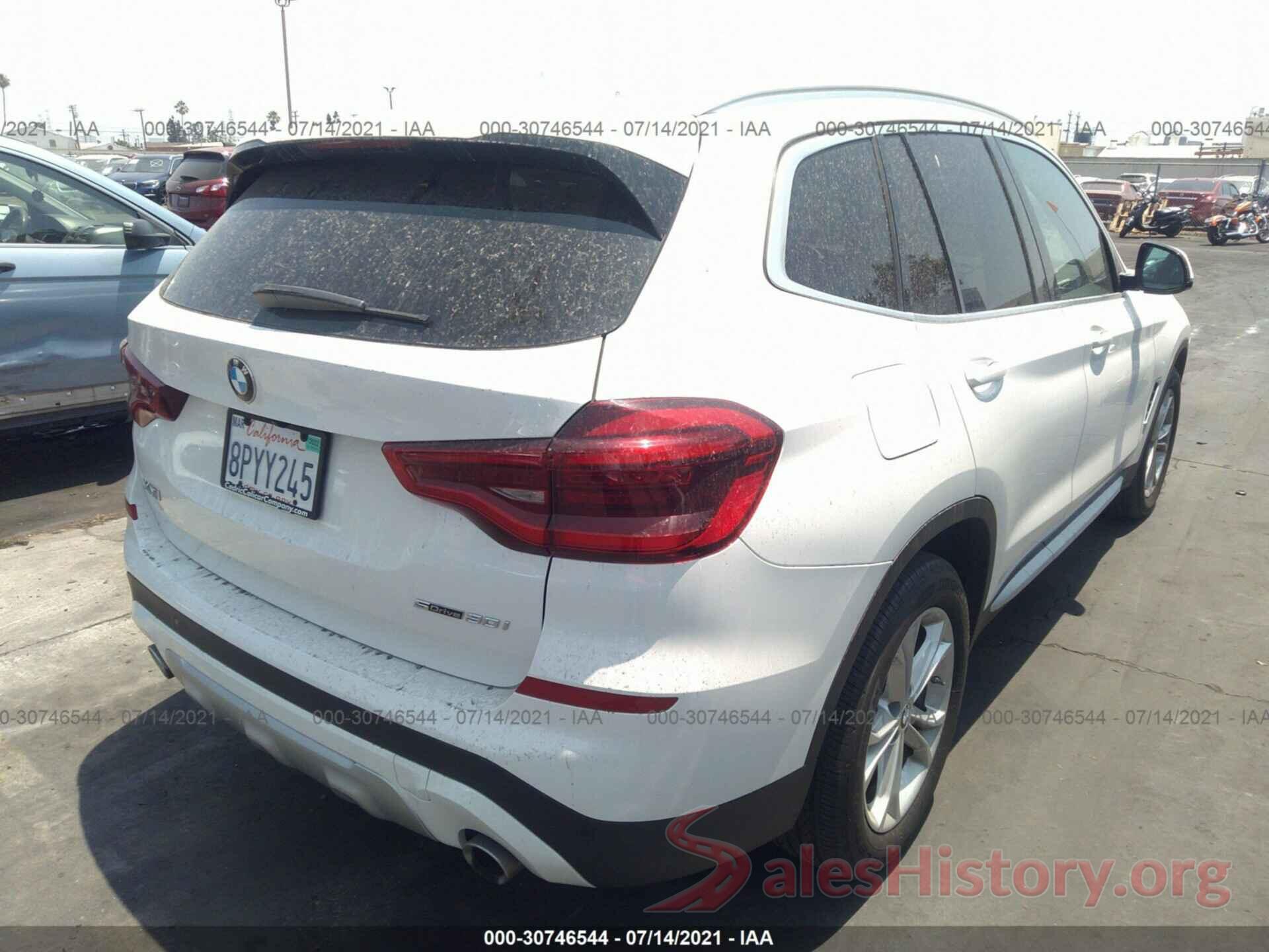 5UXTY3C01L9B53121 2020 BMW X3