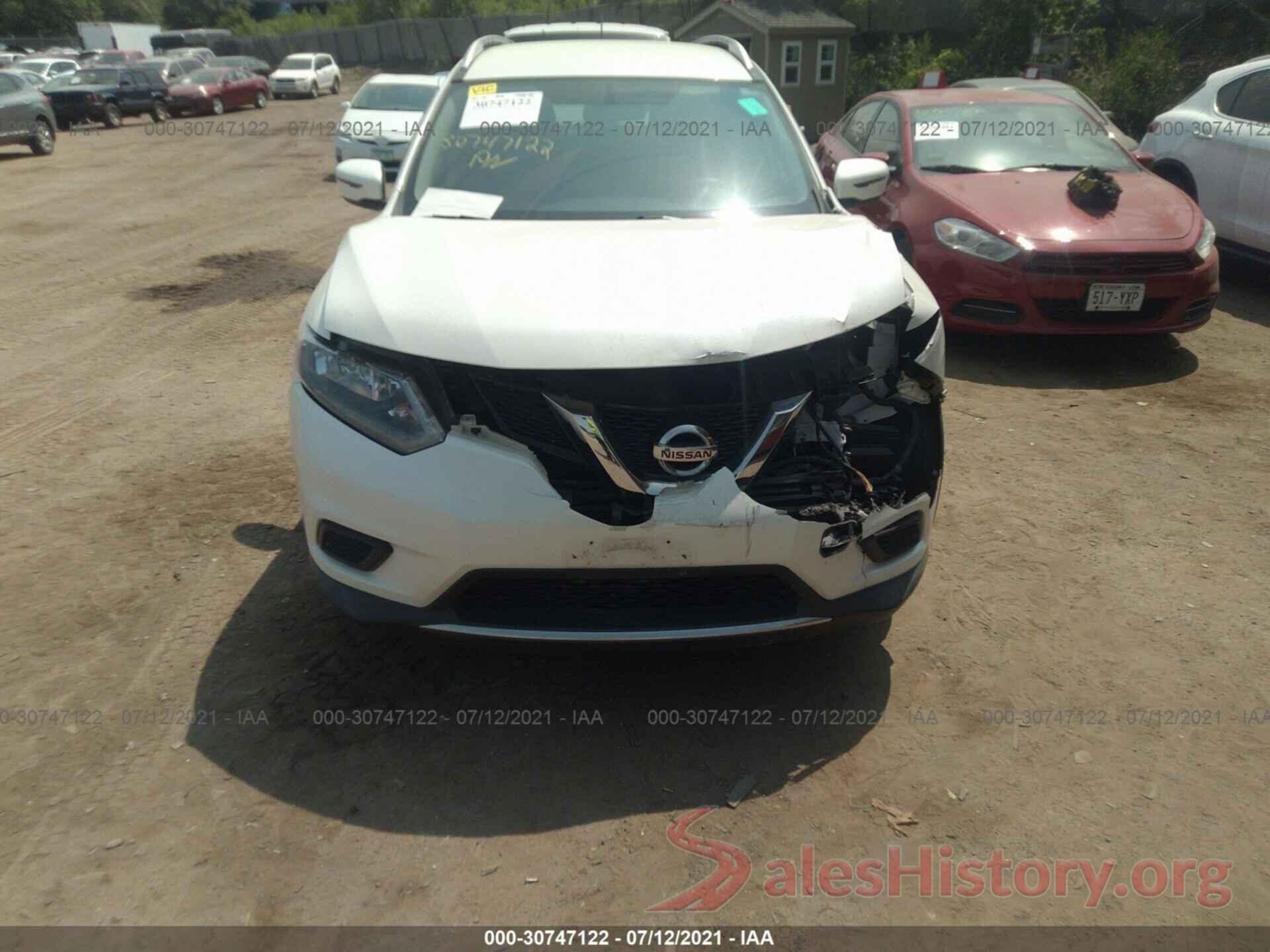 KNMAT2MVXGP699765 2016 NISSAN ROGUE