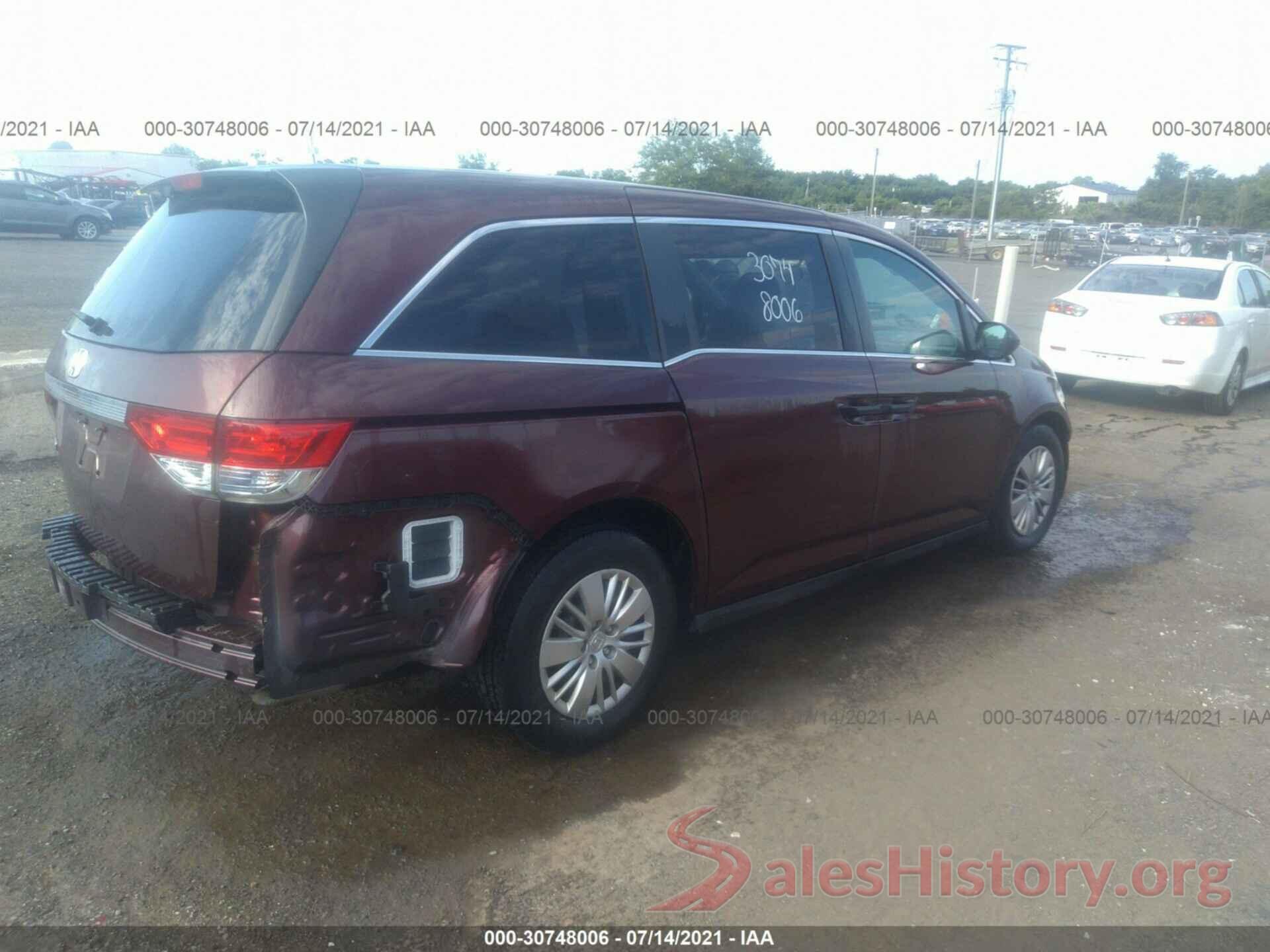 5FNRL5H20GB139686 2016 HONDA ODYSSEY