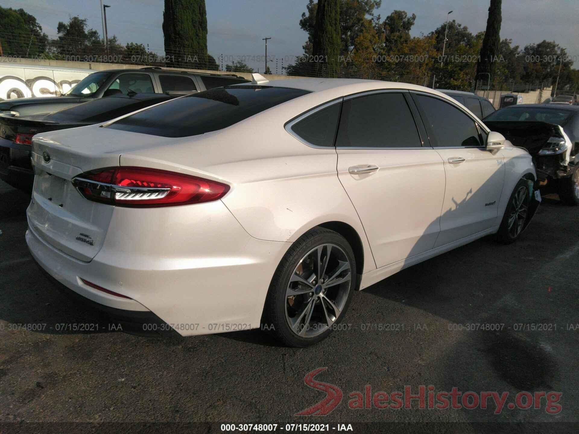 3FA6P0MU6KR239886 2019 FORD FUSION HYBRID