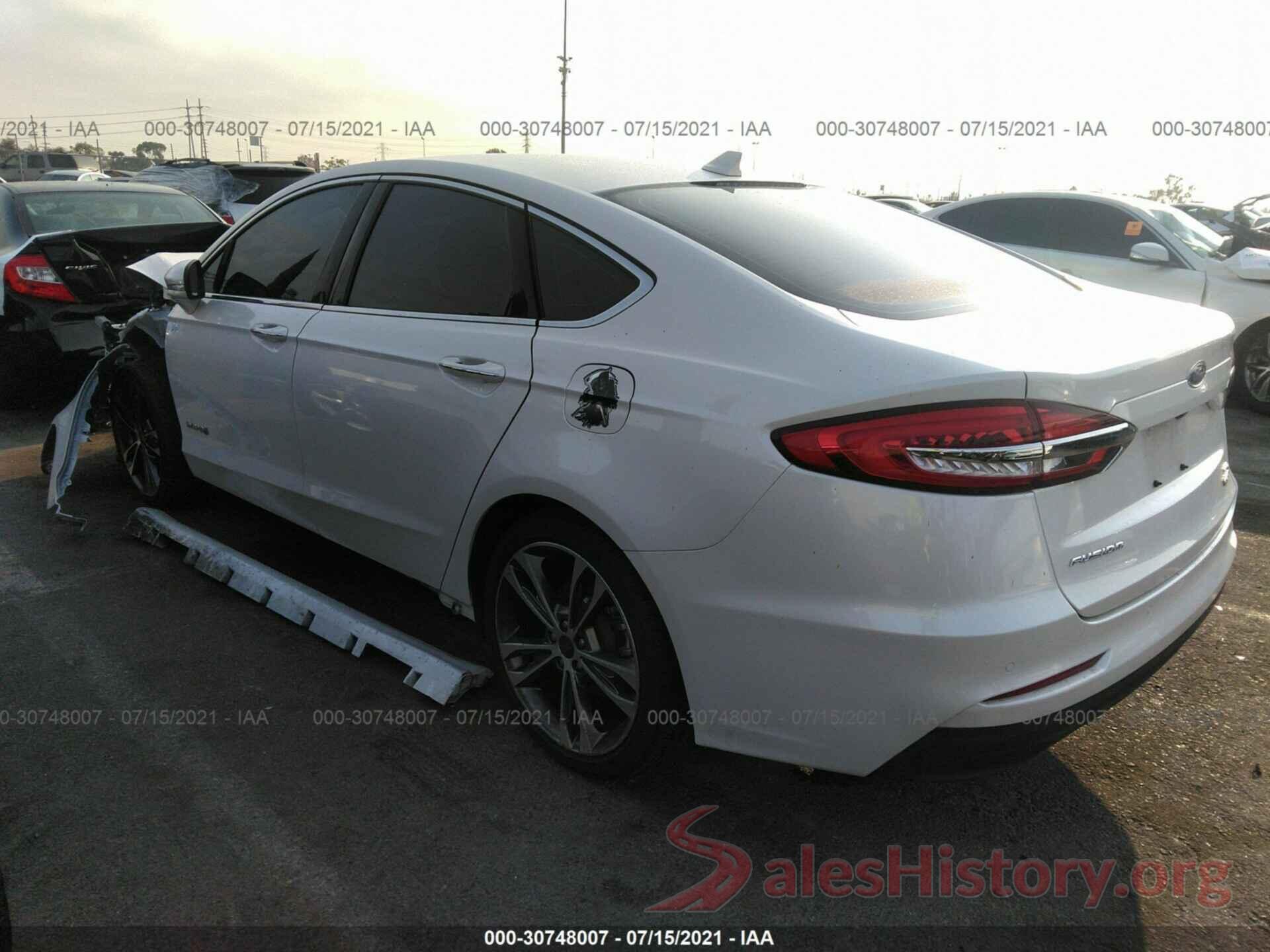 3FA6P0MU6KR239886 2019 FORD FUSION HYBRID