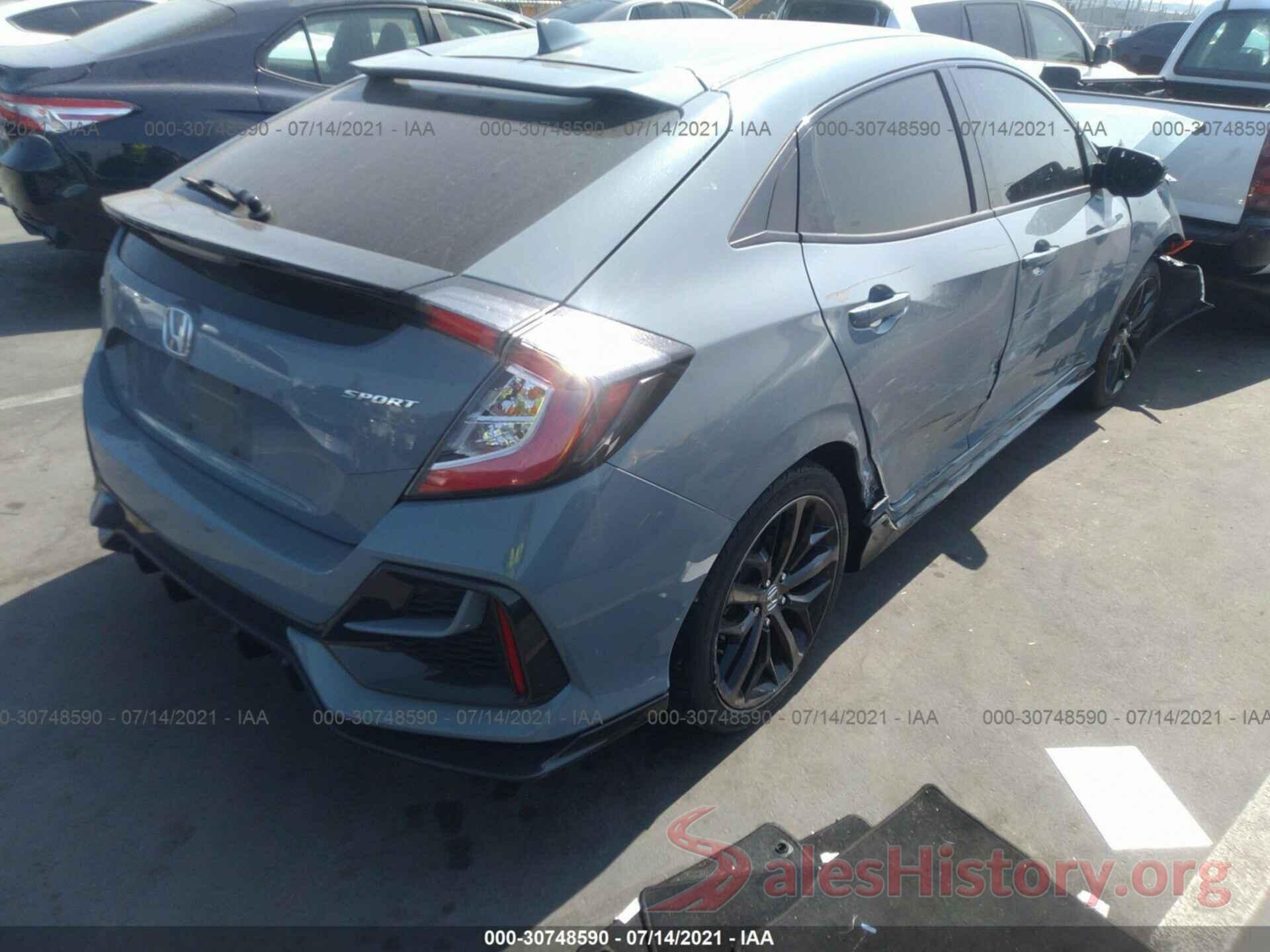 SHHFK7H44LU410681 2020 HONDA CIVIC HATCHBACK