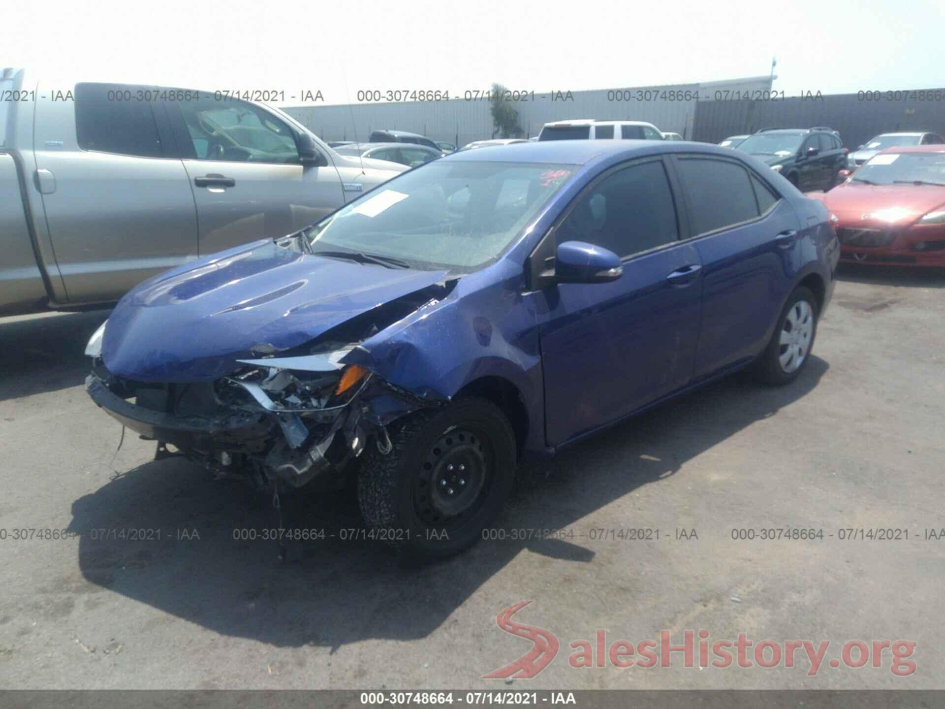 5YFBURHE4GP525855 2016 TOYOTA COROLLA