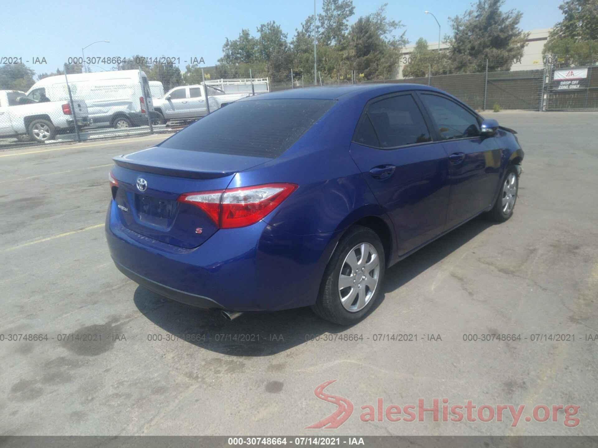 5YFBURHE4GP525855 2016 TOYOTA COROLLA