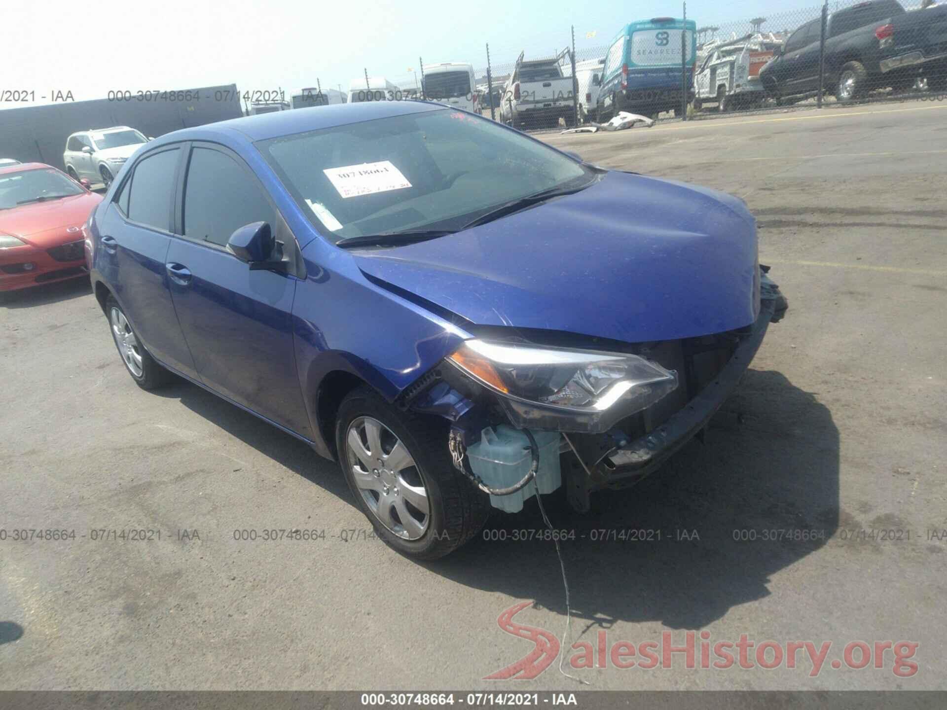 5YFBURHE4GP525855 2016 TOYOTA COROLLA