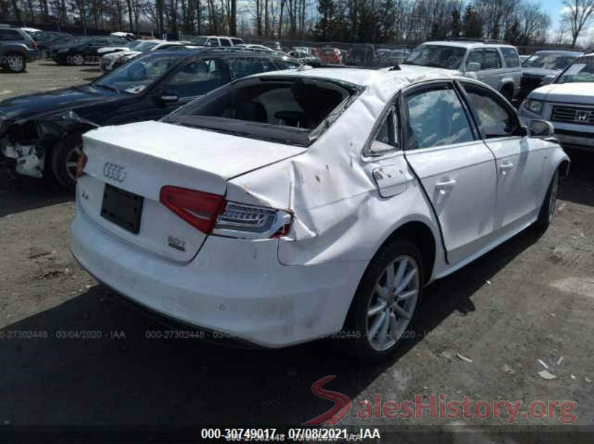 WAUFFAFLXGA003974 2016 AUDI A4