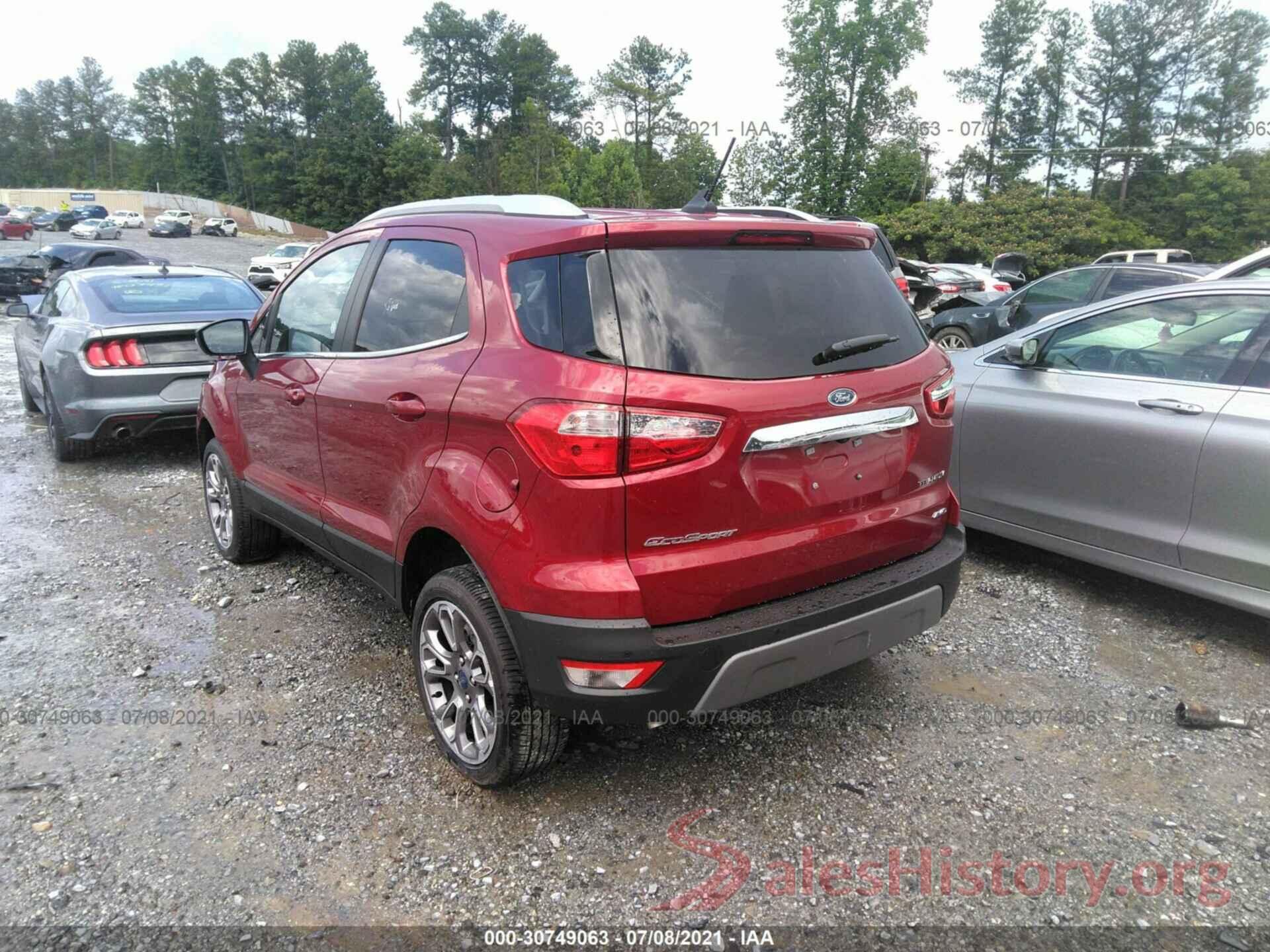 MAJ6S3KLXMC411722 2021 FORD ECOSPORT