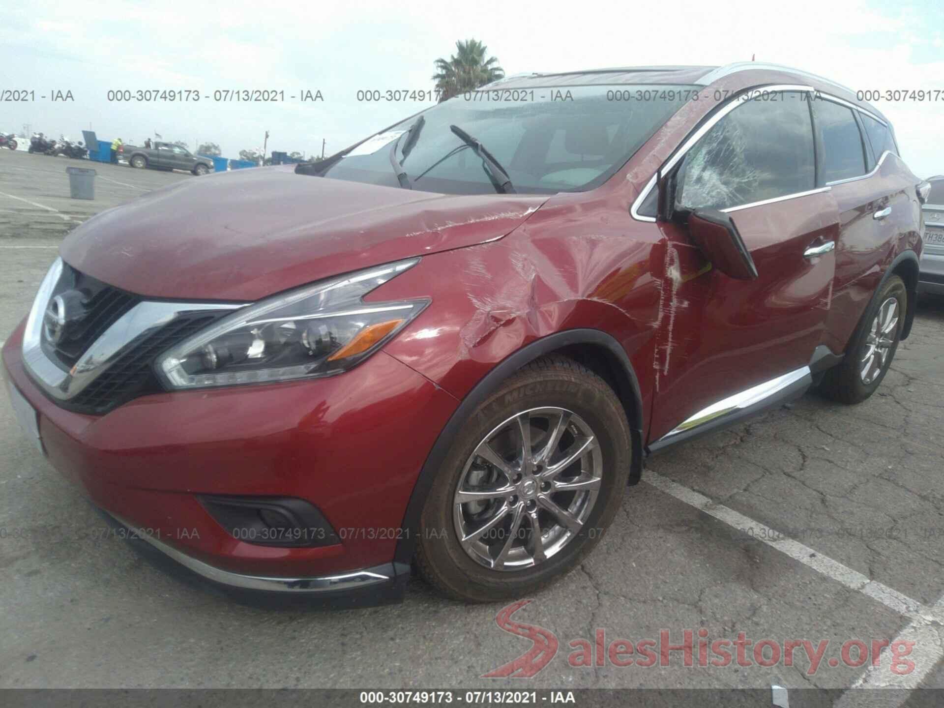 5N1AZ2MH1JN184614 2018 NISSAN MURANO