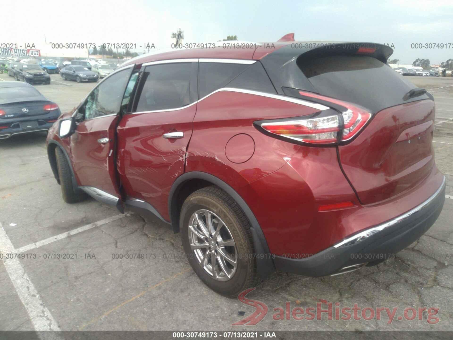 5N1AZ2MH1JN184614 2018 NISSAN MURANO