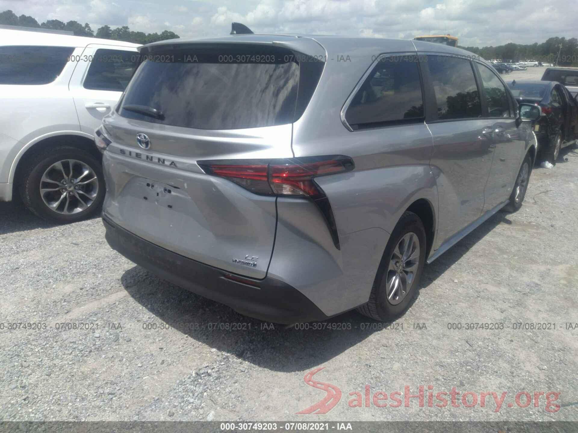 5TDKRKEC0MS035993 2021 TOYOTA SIENNA