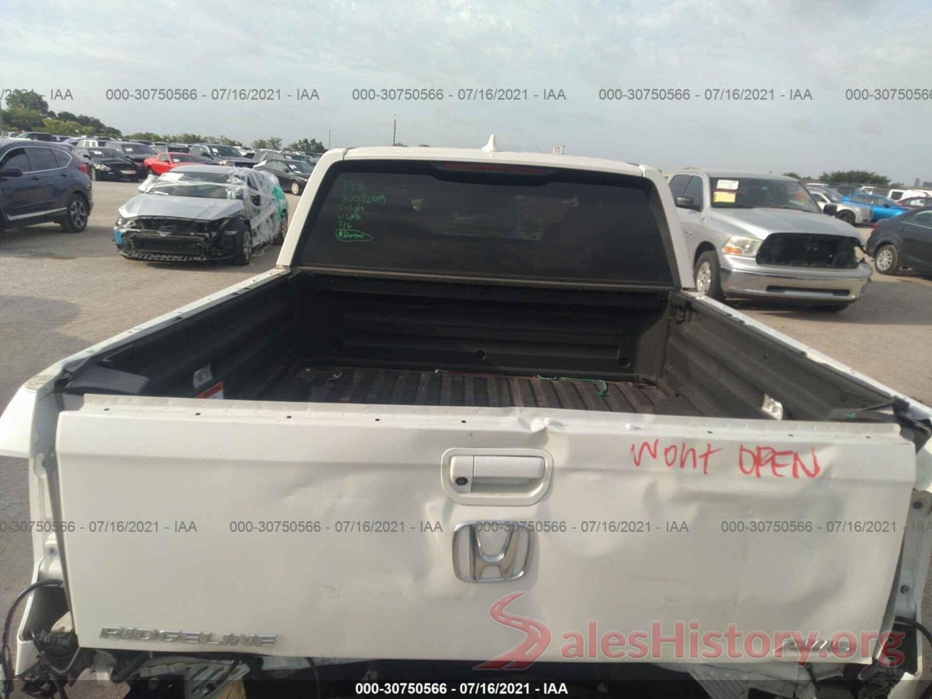 5FPYK3F61HB030512 2017 HONDA RIDGELINE