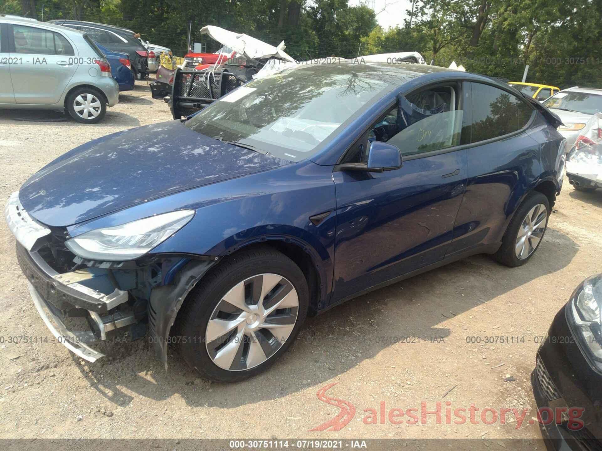 5YJYGDEE6LF007115 2020 TESLA MODEL Y