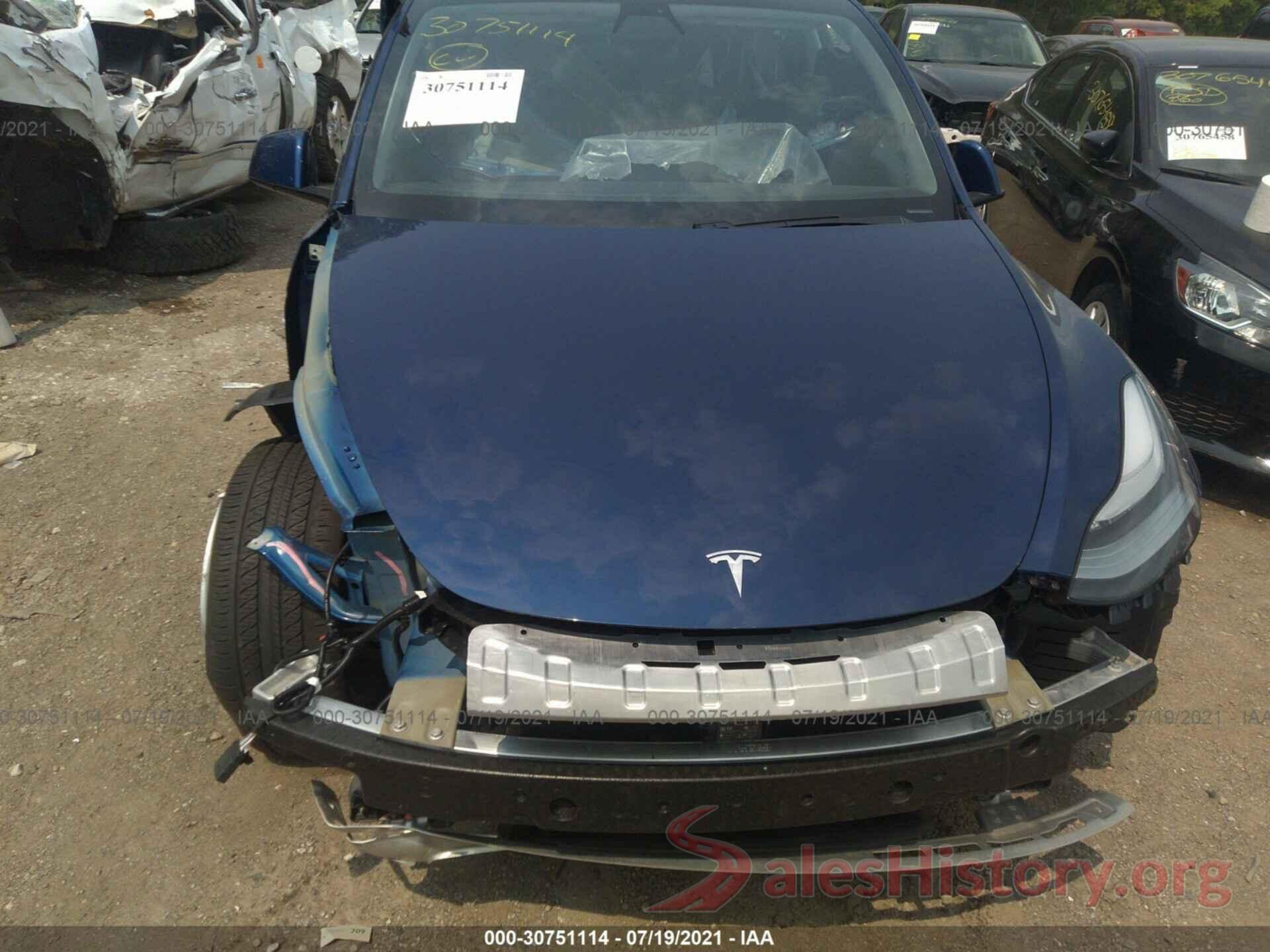 5YJYGDEE6LF007115 2020 TESLA MODEL Y