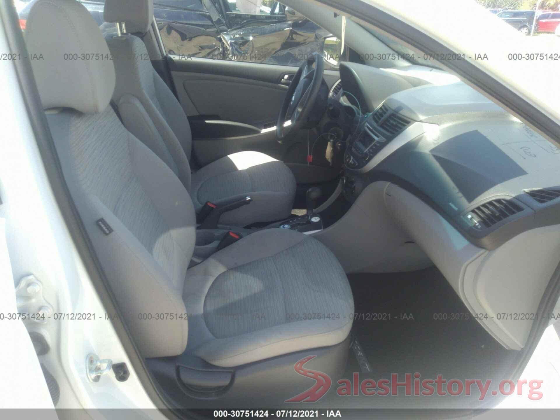 KMHCT4AE1HU368936 2017 HYUNDAI ACCENT