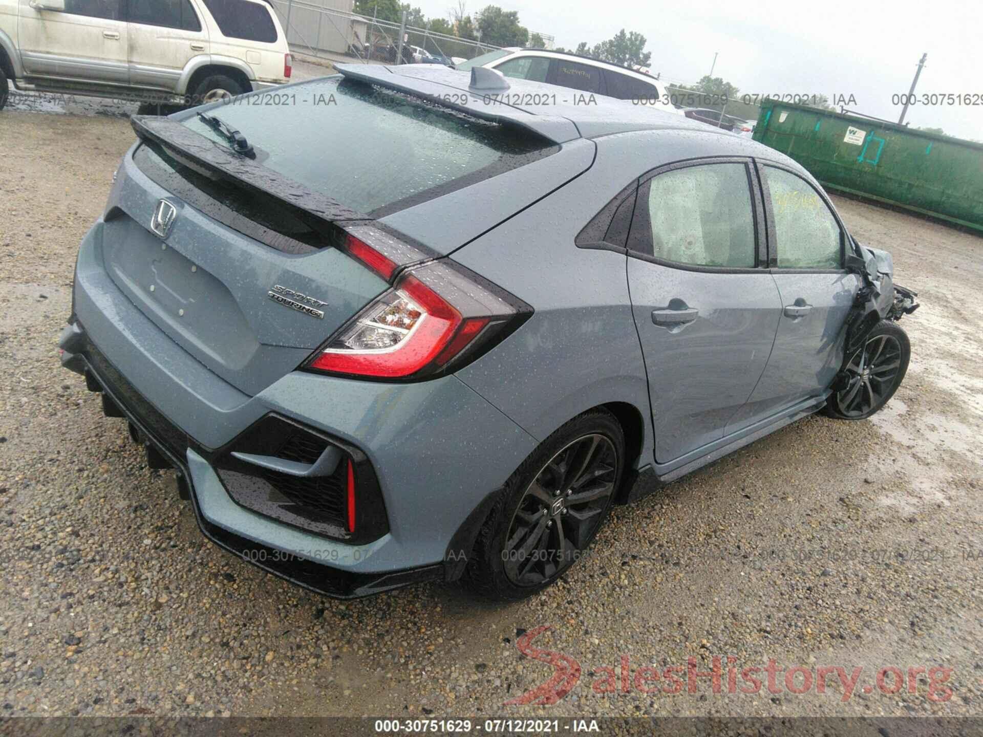 SHHFK7H94LU217104 2020 HONDA CIVIC HATCHBACK