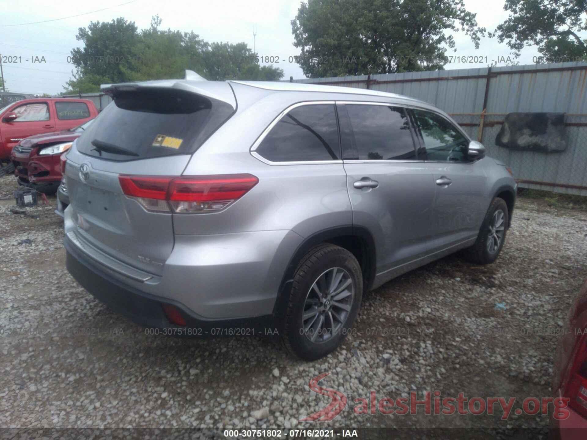 5TDJZRFH4JS541465 2018 TOYOTA HIGHLANDER