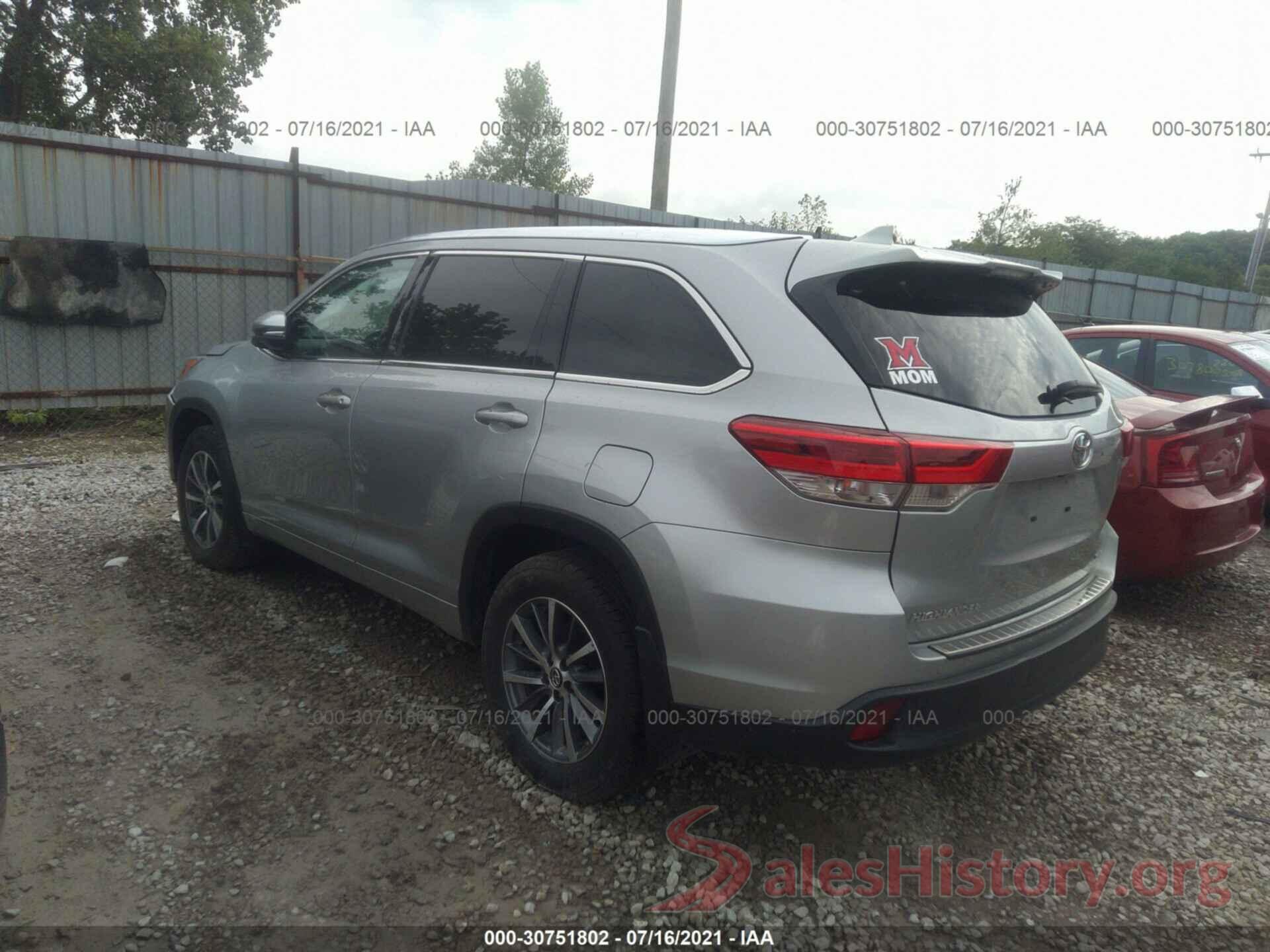 5TDJZRFH4JS541465 2018 TOYOTA HIGHLANDER