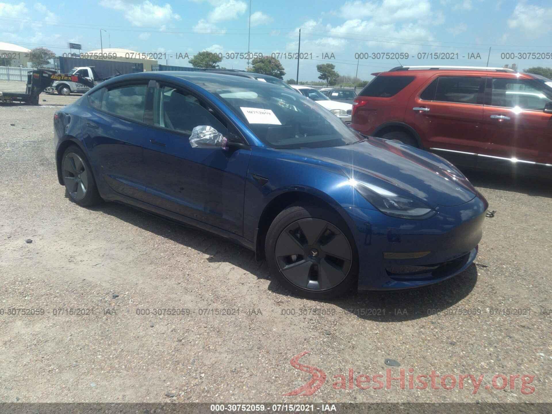 5YJ3E1EA6MF921314 2021 TESLA MODEL 3