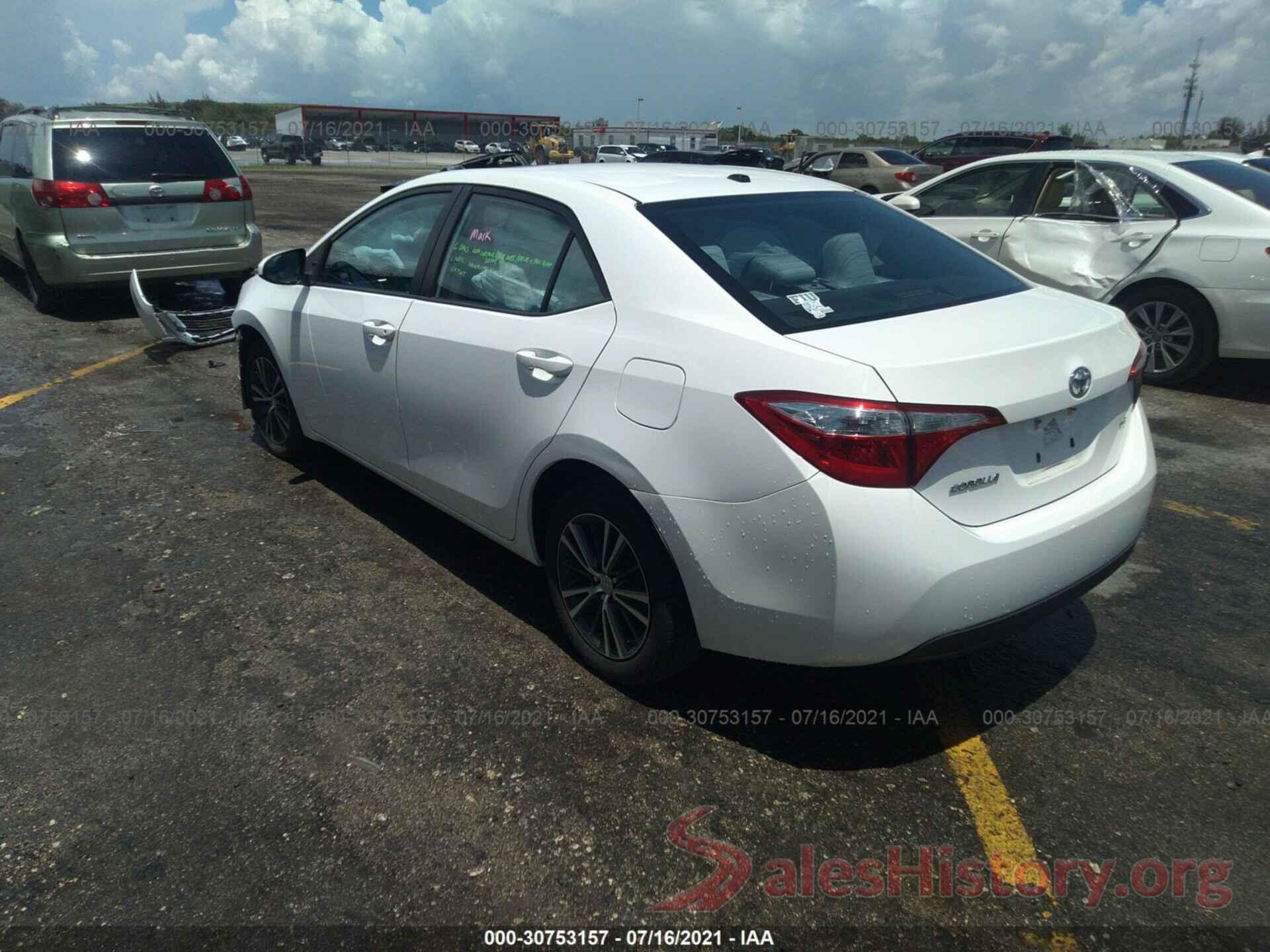 2T1BURHE2GC569059 2016 TOYOTA COROLLA