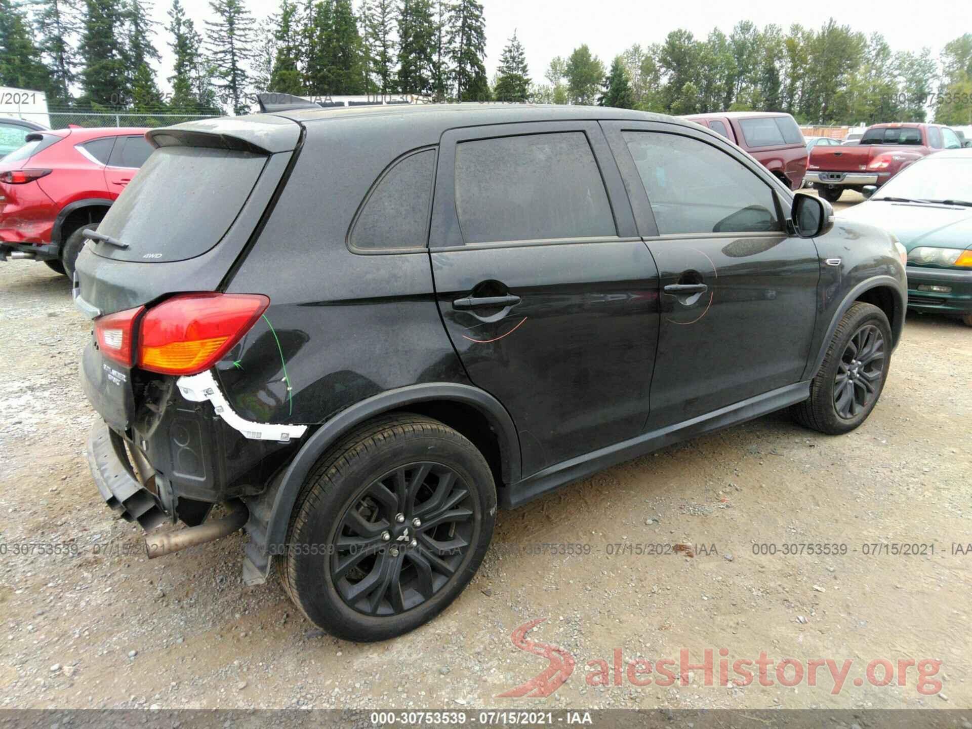 JA4AR3AU3KU015837 2019 MITSUBISHI OUTLANDER SPORT