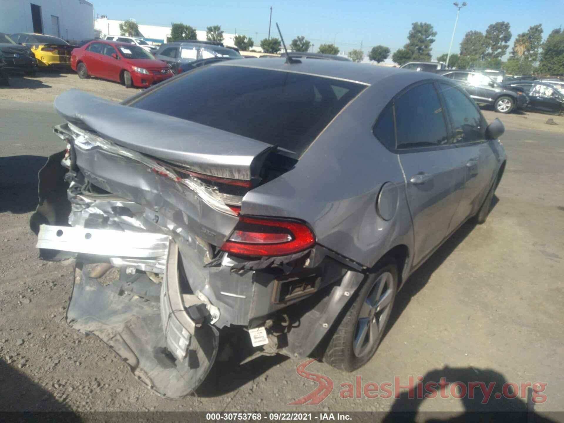 1C3CDFBB6GD538020 2016 DODGE DART