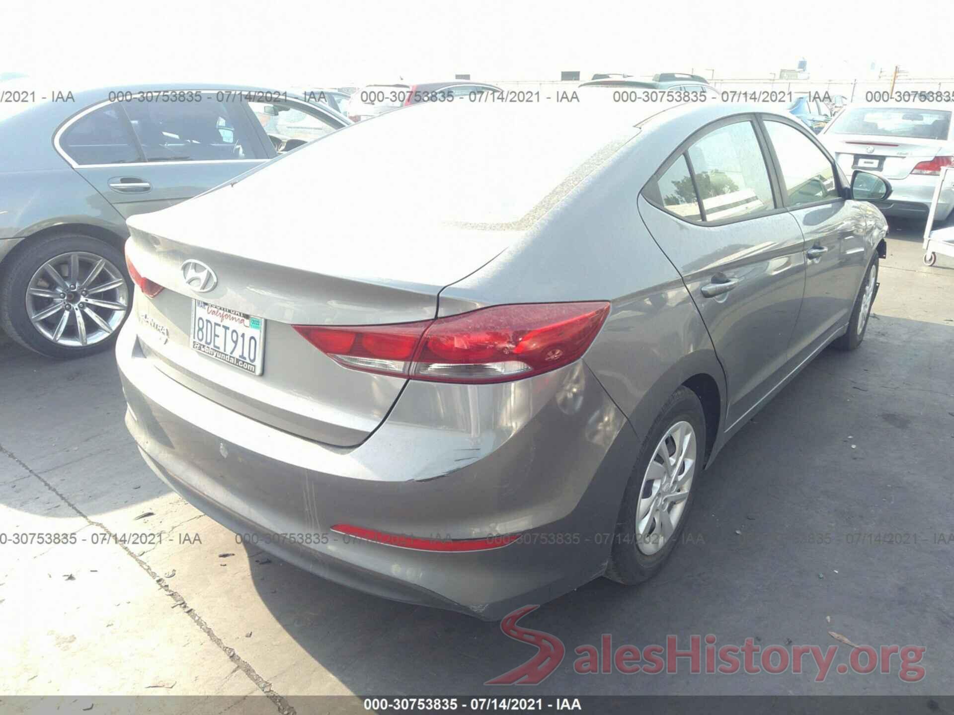 5NPD74LF4JH321726 2018 HYUNDAI ELANTRA