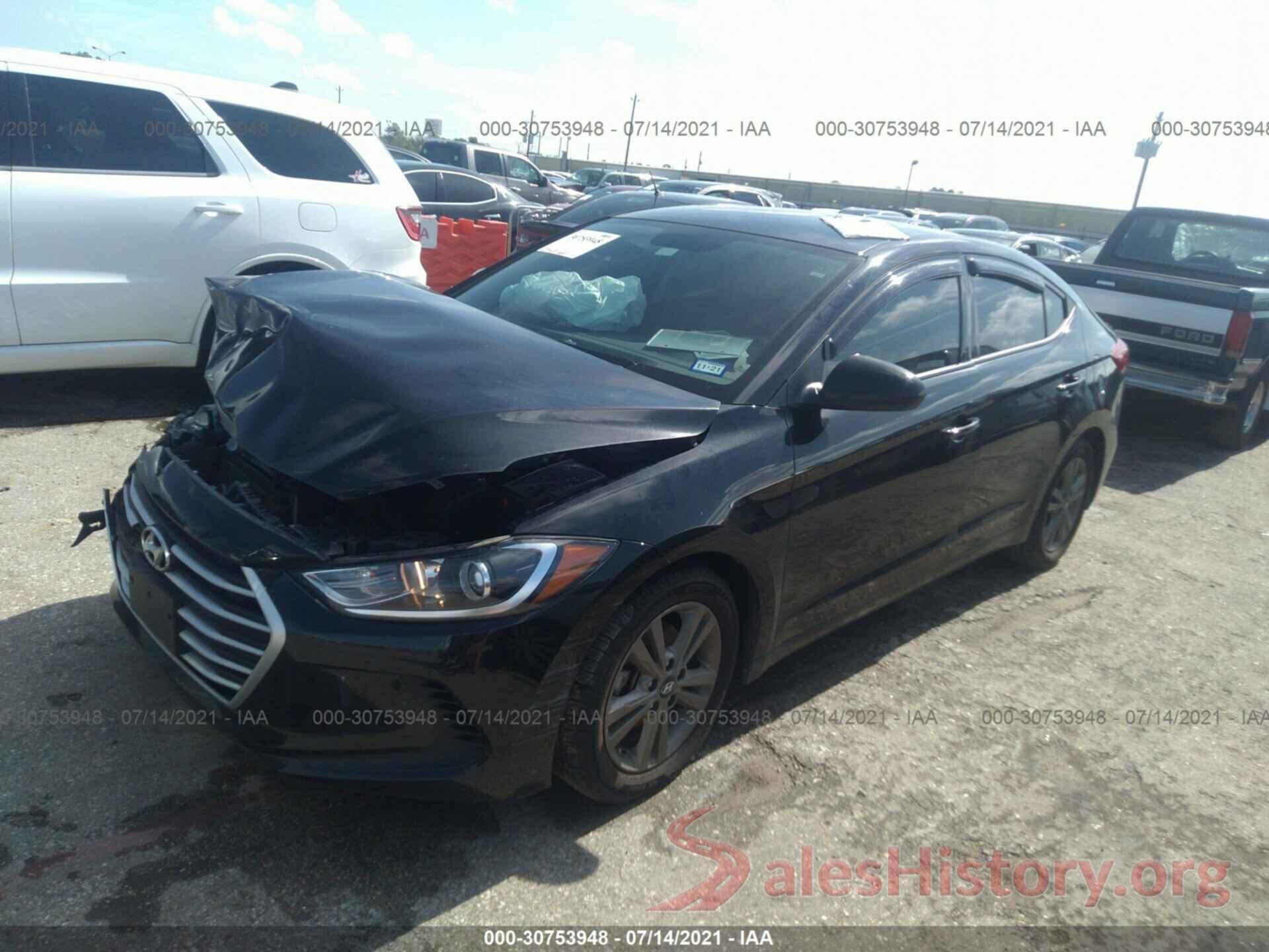 5NPD84LF3JH400852 2018 HYUNDAI ELANTRA