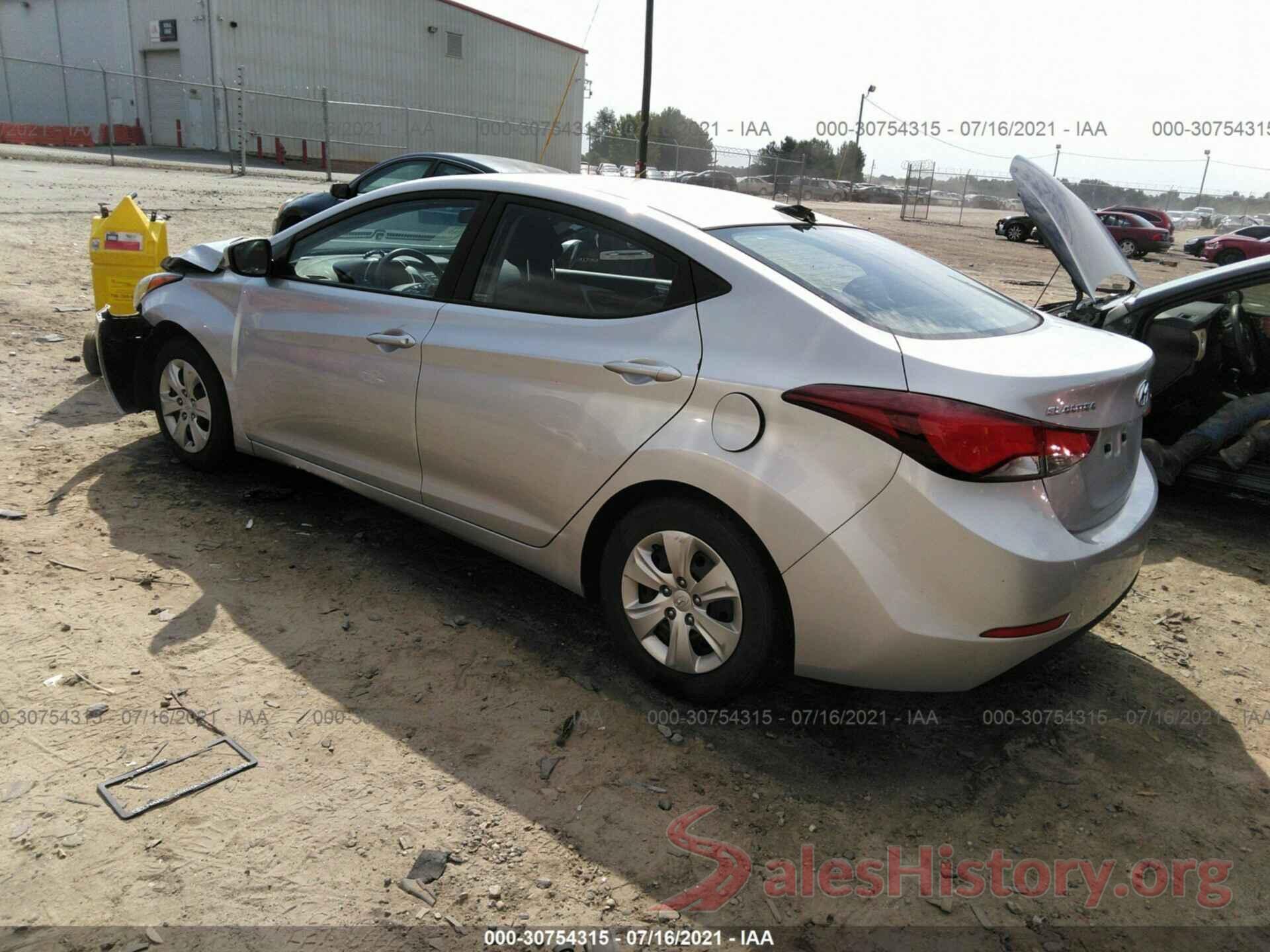 5NPDH4AE2GH684364 2016 HYUNDAI ELANTRA