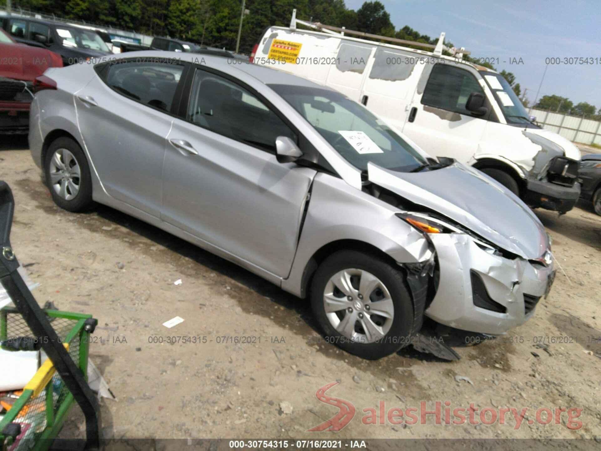 5NPDH4AE2GH684364 2016 HYUNDAI ELANTRA