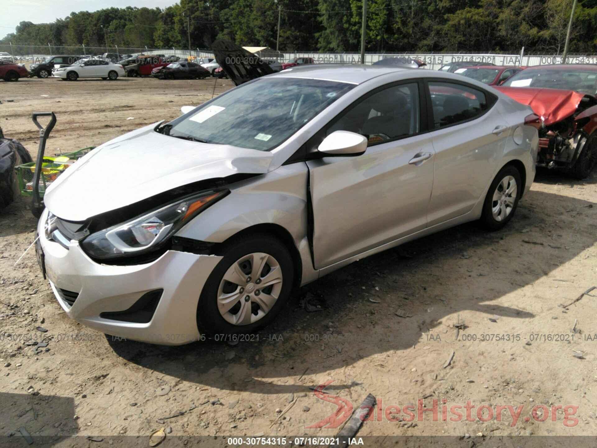 5NPDH4AE2GH684364 2016 HYUNDAI ELANTRA