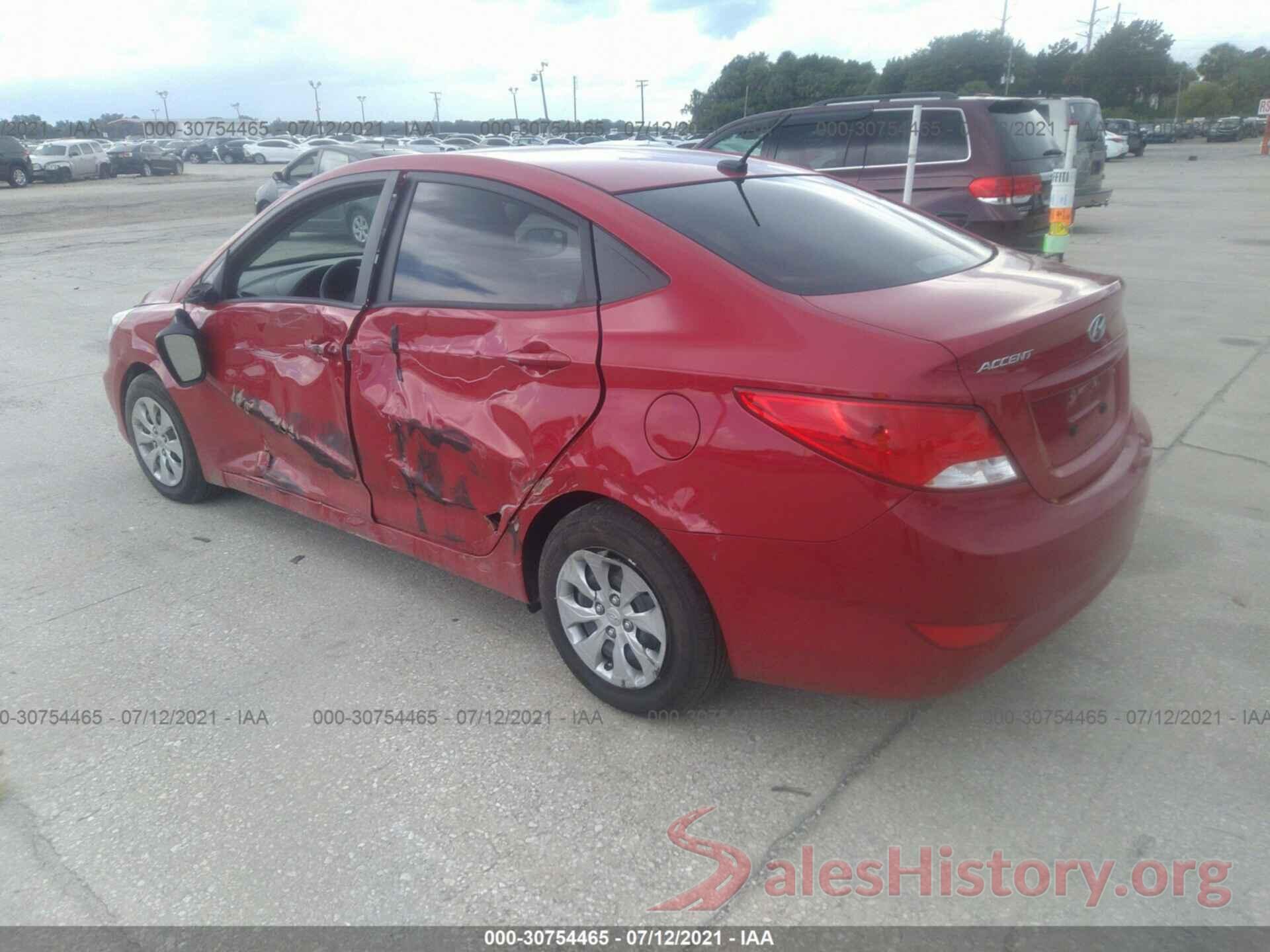 KMHCT4AE6GU057677 2016 HYUNDAI ACCENT