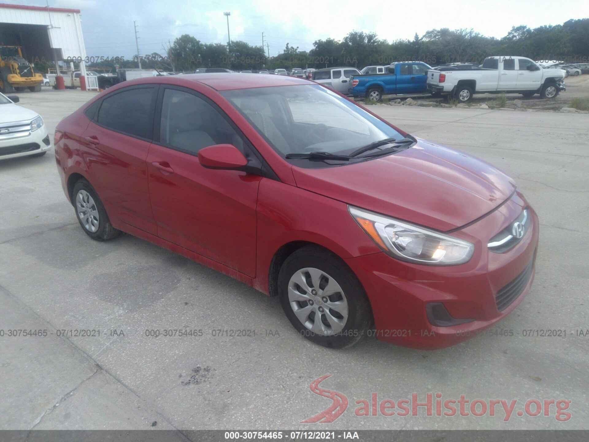 KMHCT4AE6GU057677 2016 HYUNDAI ACCENT