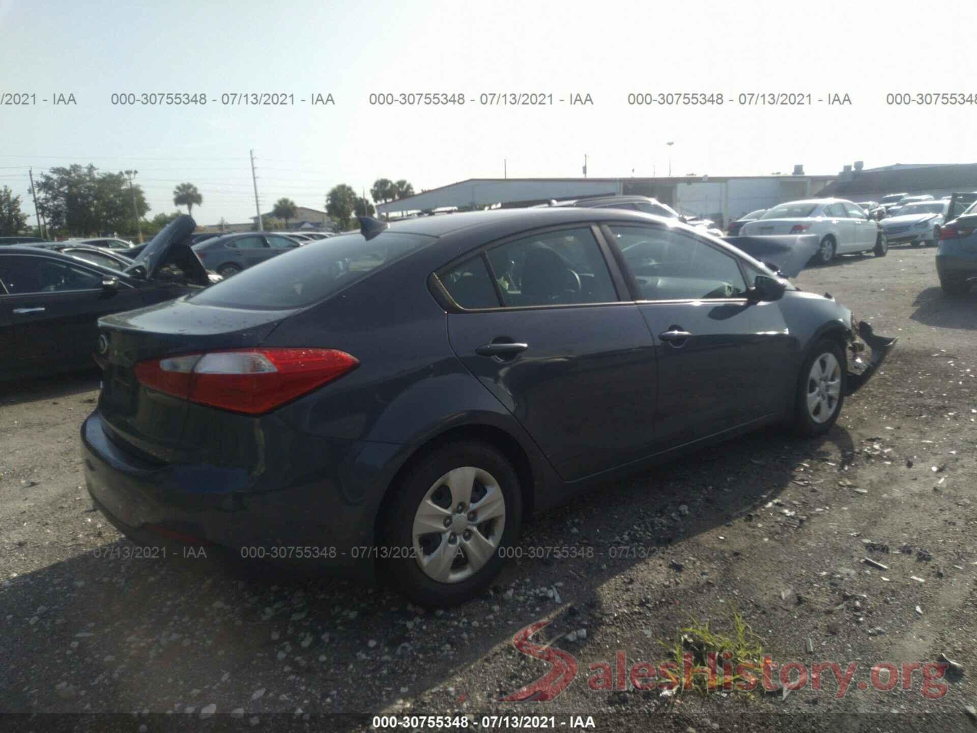 KNAFK4A60G5597093 2016 KIA FORTE