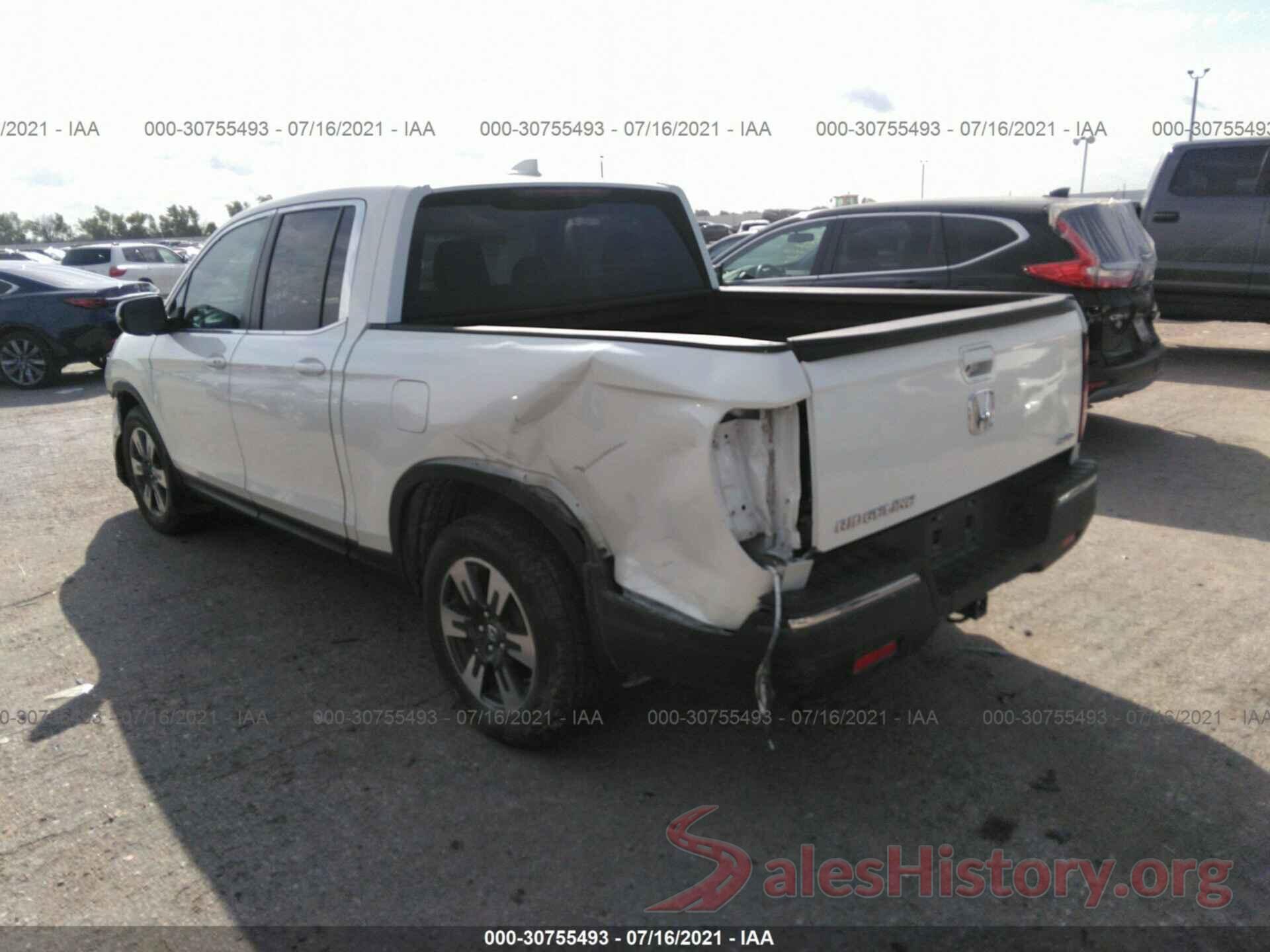 5FPYK3F55HB011100 2017 HONDA RIDGELINE