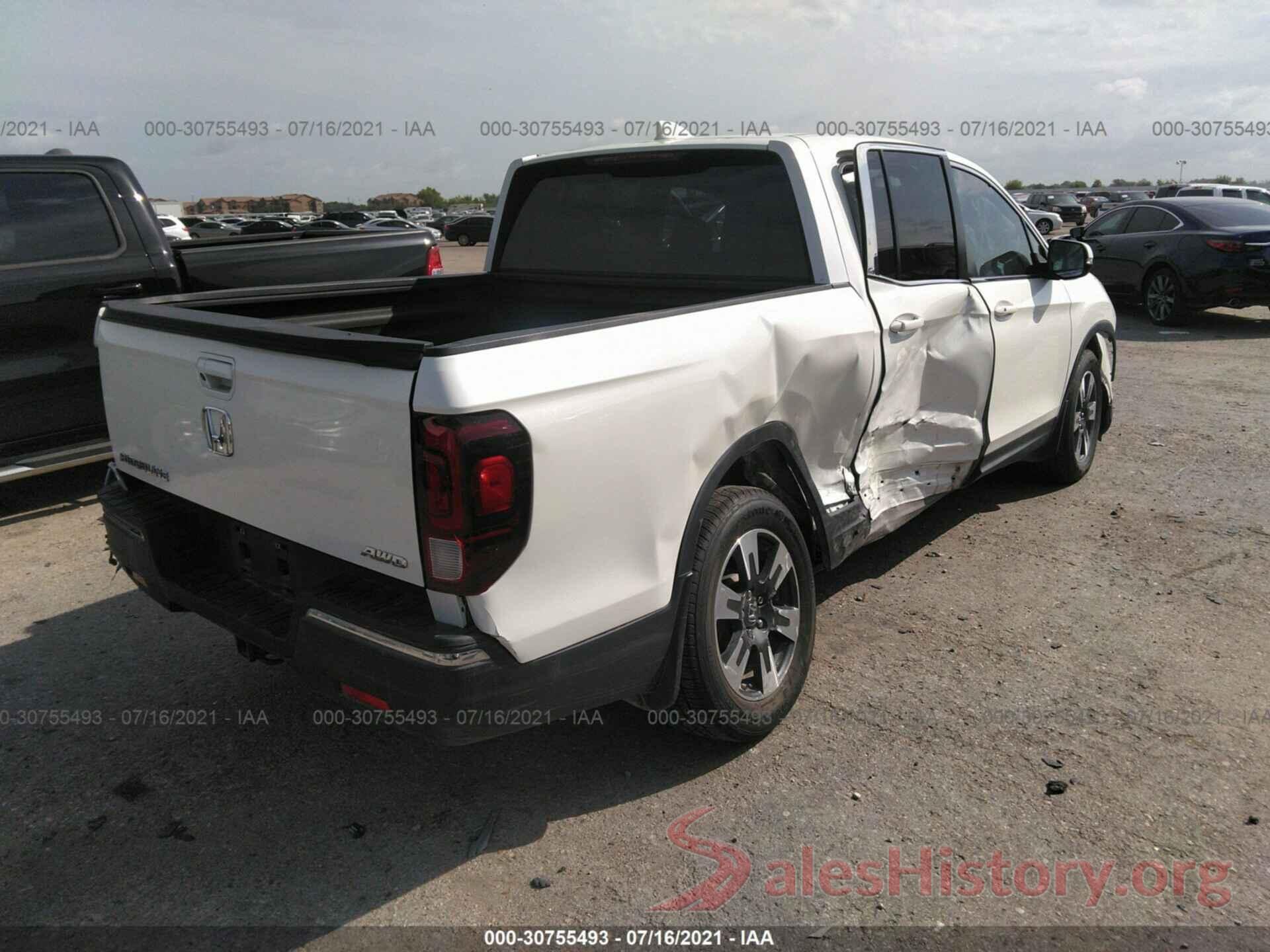 5FPYK3F55HB011100 2017 HONDA RIDGELINE