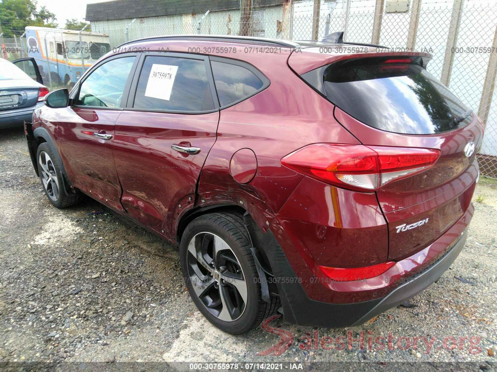 KM8J3CA25GU086871 2016 HYUNDAI TUCSON