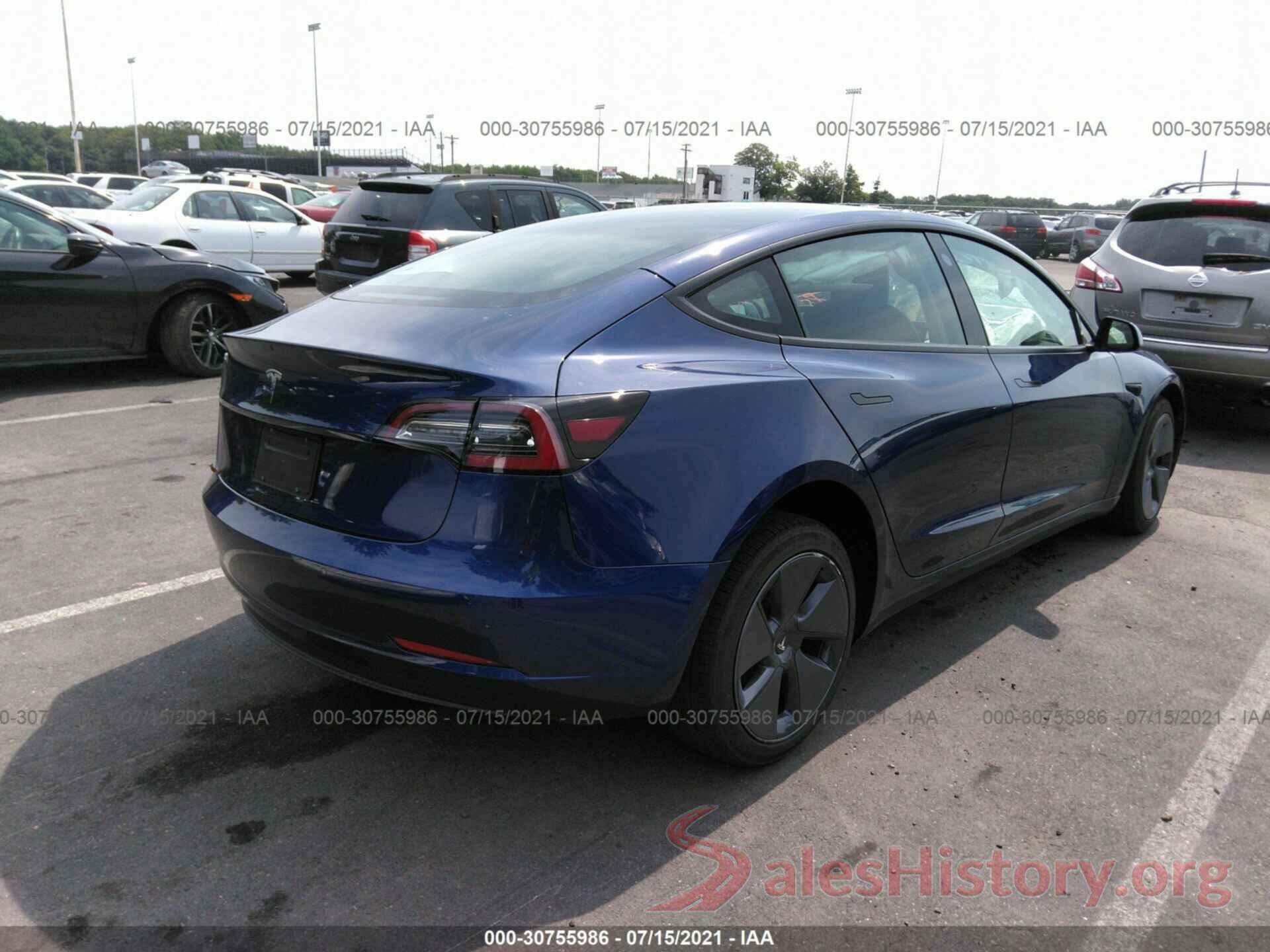 5YJ3E1EA4MF976439 2021 TESLA MODEL 3