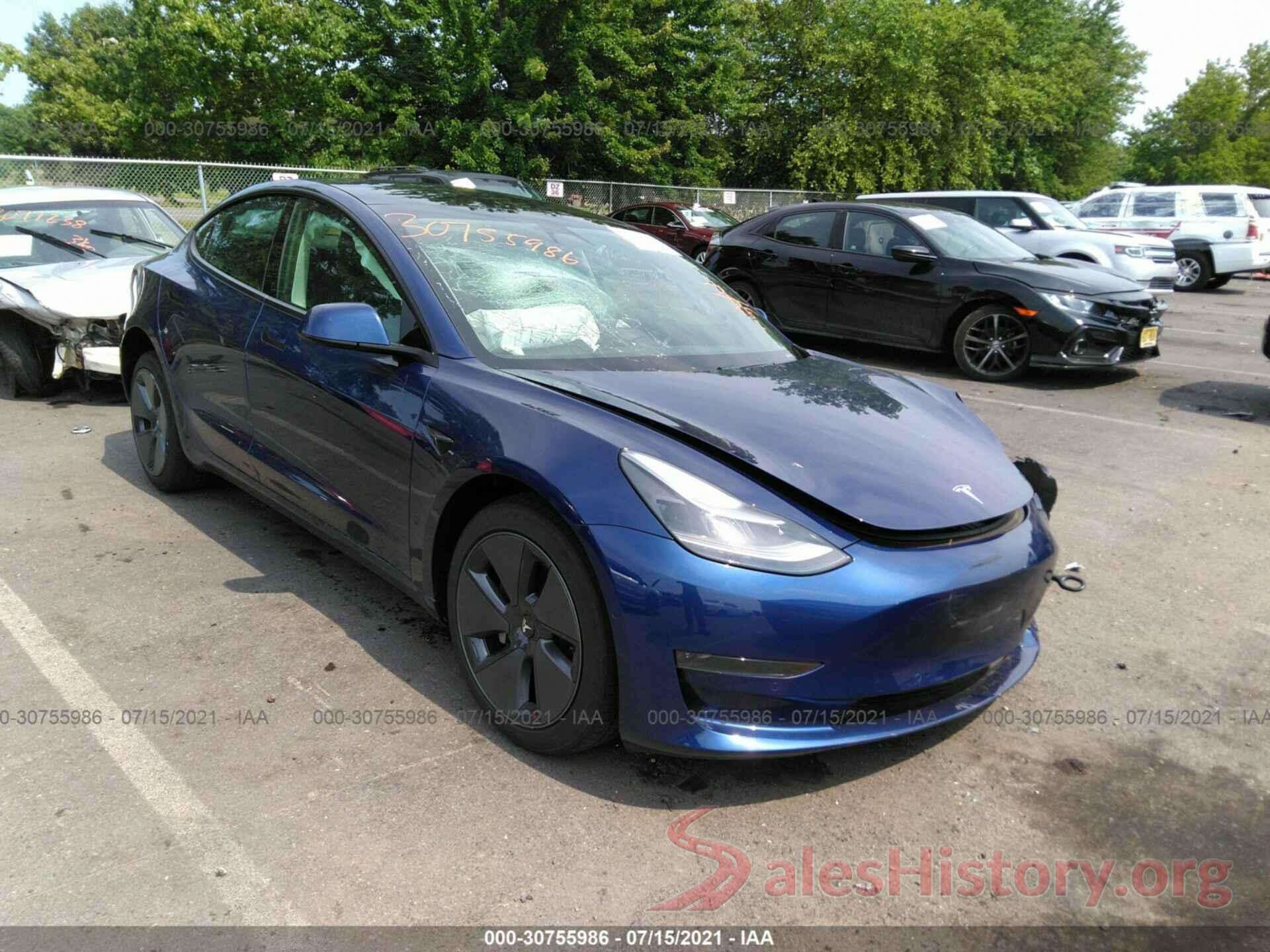 5YJ3E1EA4MF976439 2021 TESLA MODEL 3