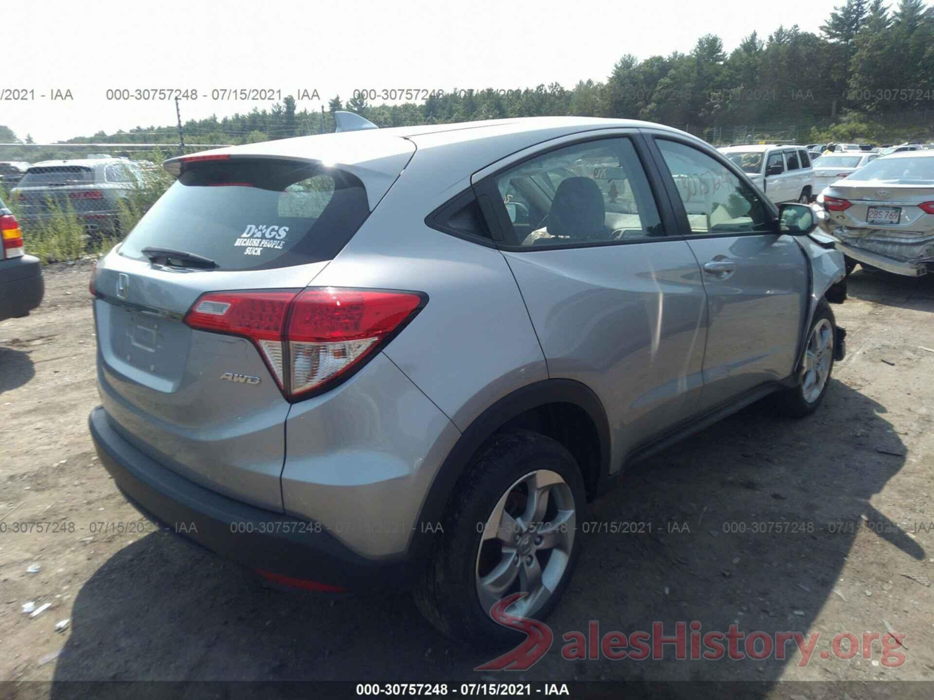 3CZRU6H31KM727106 2019 HONDA HR-V