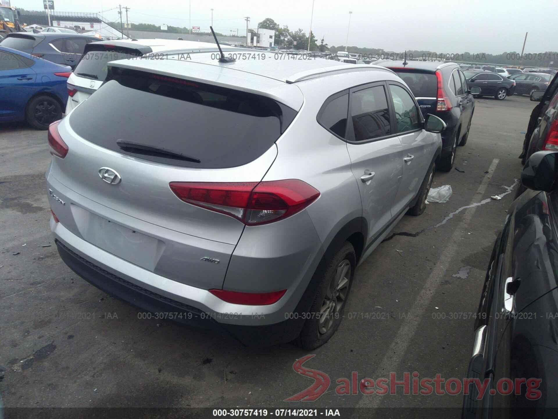 KM8J3CA45HU481345 2017 HYUNDAI TUCSON