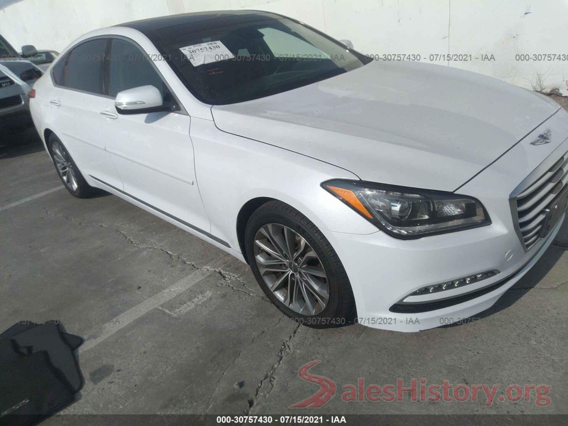 KMHGN4JE4GU110680 2016 HYUNDAI GENESIS