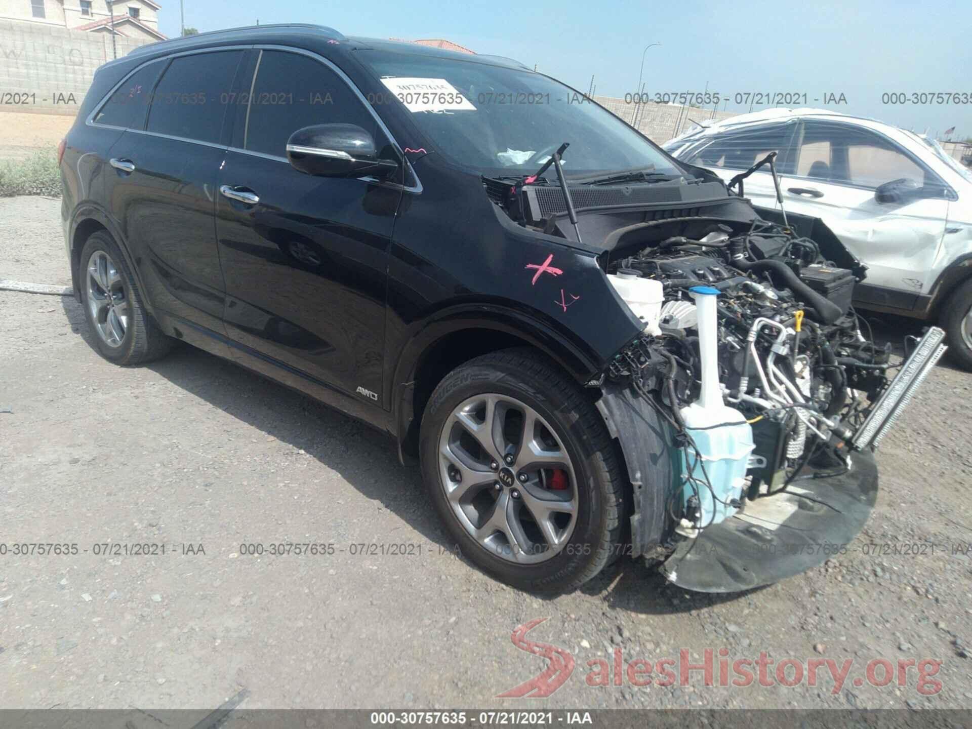 5XYPKDA54KG510813 2019 KIA SORENTO