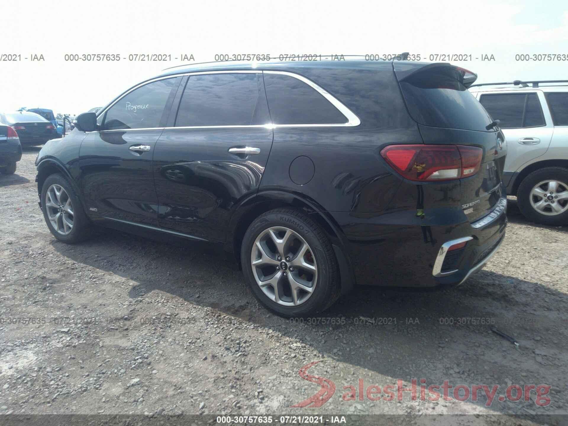 5XYPKDA54KG510813 2019 KIA SORENTO