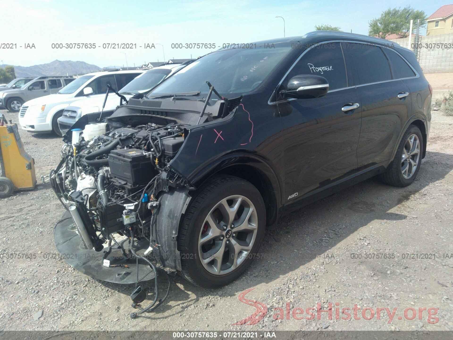 5XYPKDA54KG510813 2019 KIA SORENTO